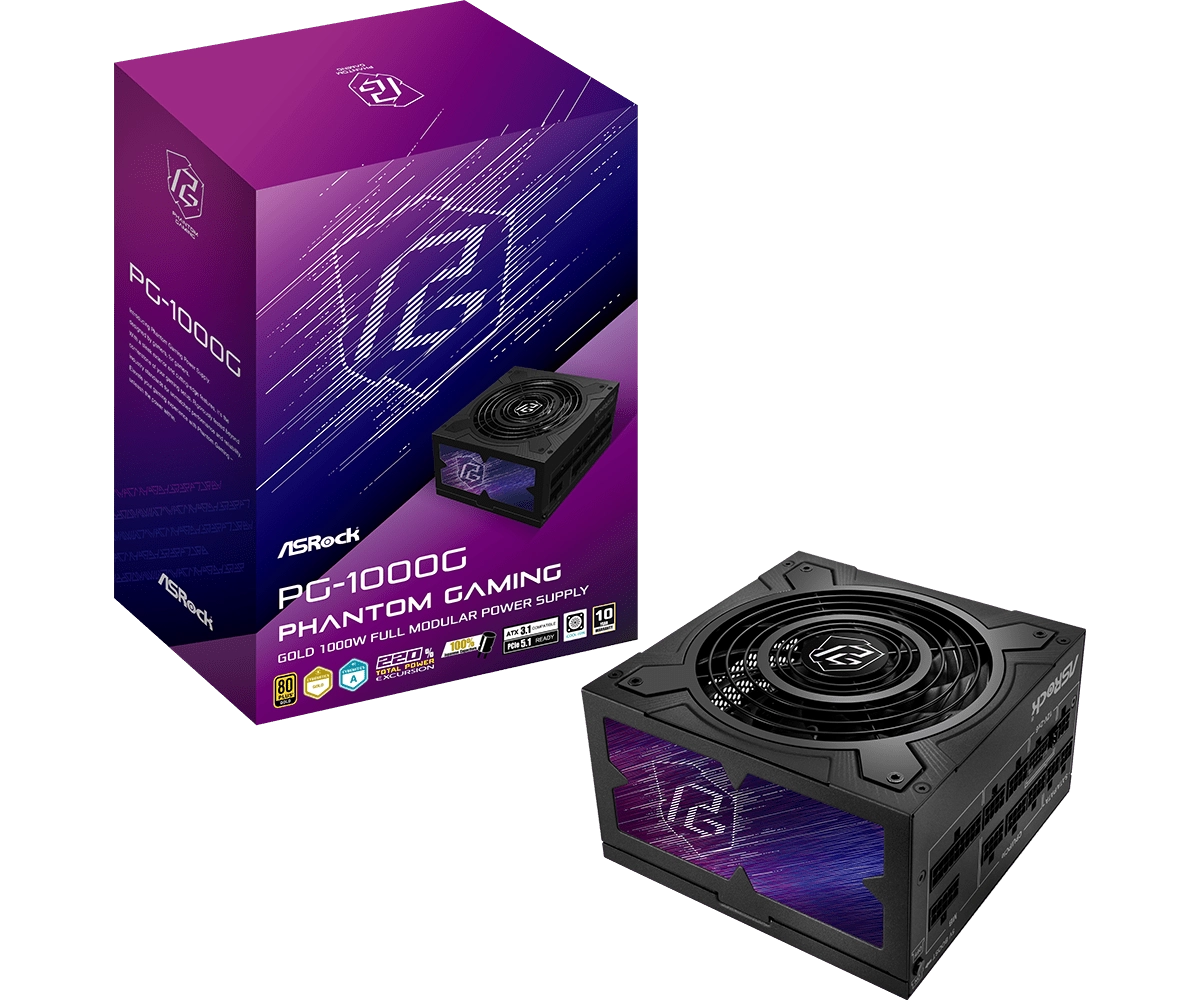 ASRock Phantom Gaming PG-1000G PC power