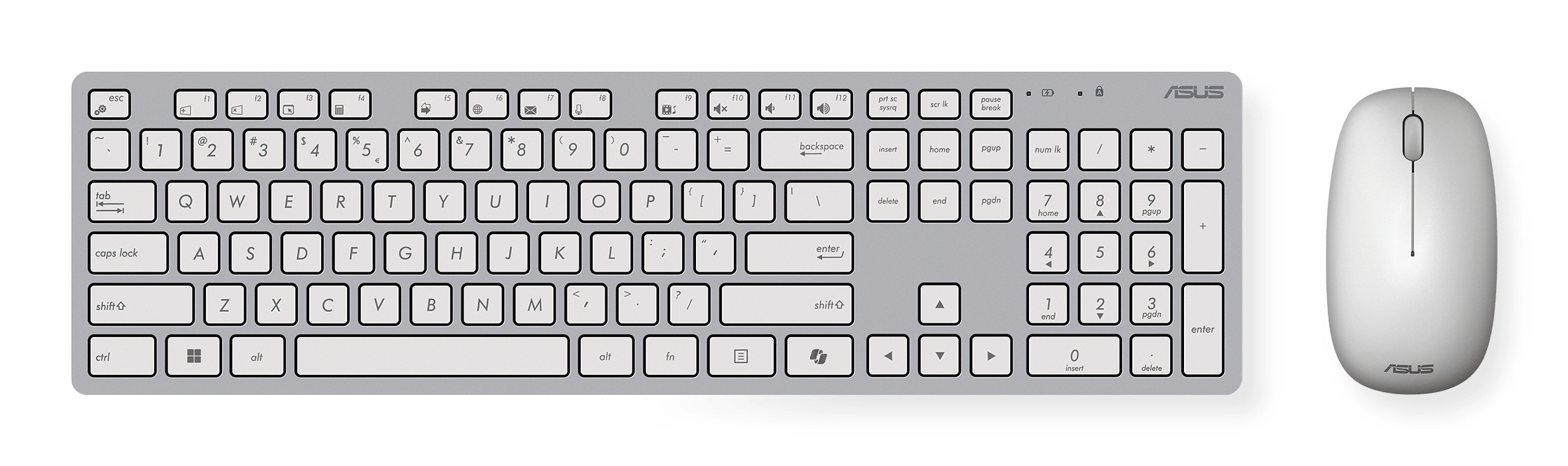 ASUS W5000 tastatūra Pele iekļauta Universāls RF Bezvadu Balts
