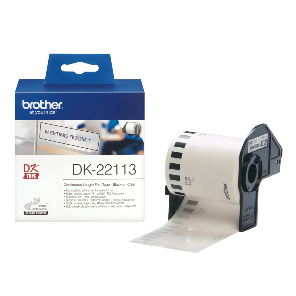 Brother Clear Continuous Film Tape DK22113