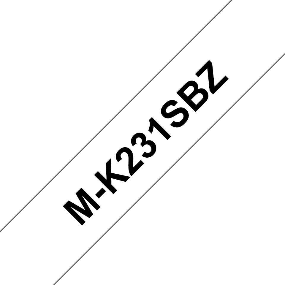 Brother Labelling Tape (12mm) MK231SBZ 4977766624985