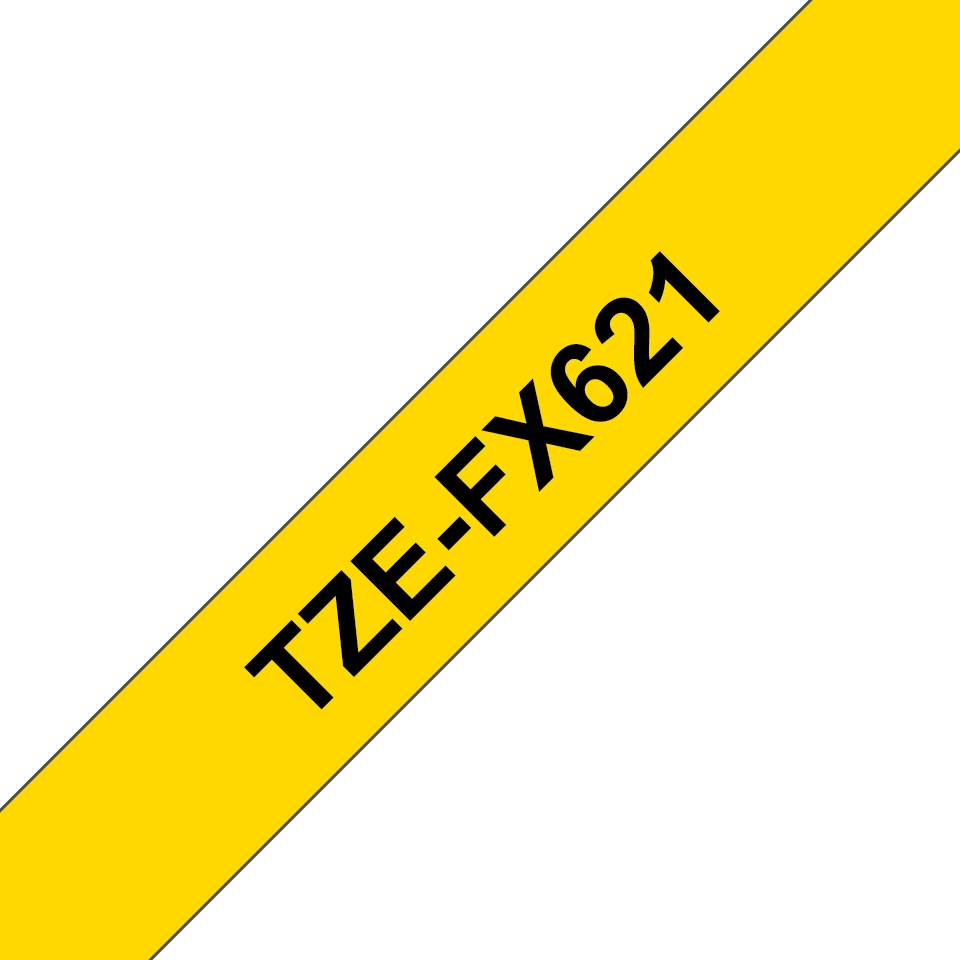 Brother TZE-FX621 label-making tape Black on