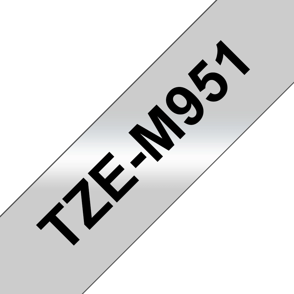 Brother TZE-M951 label-making tape Black on