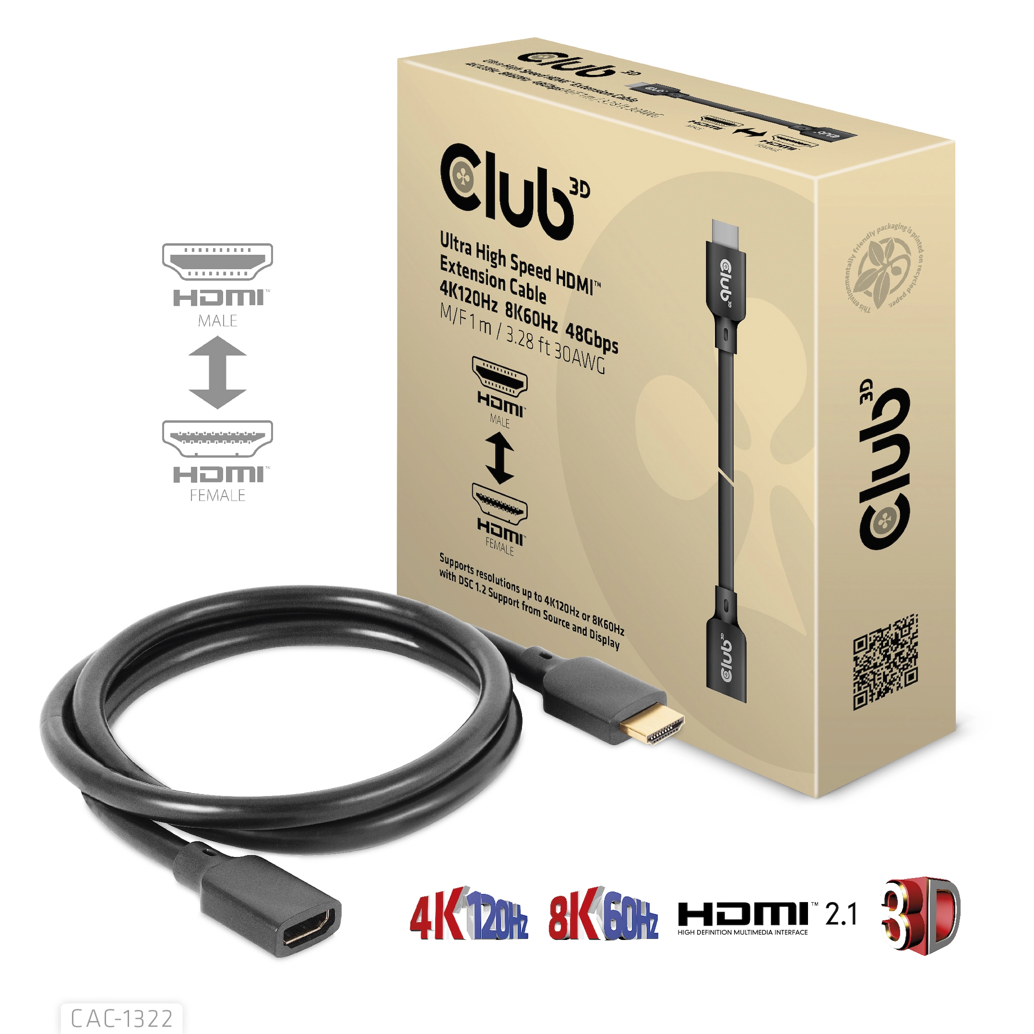 CLUB3D Ultra High Speed HDMI Extension