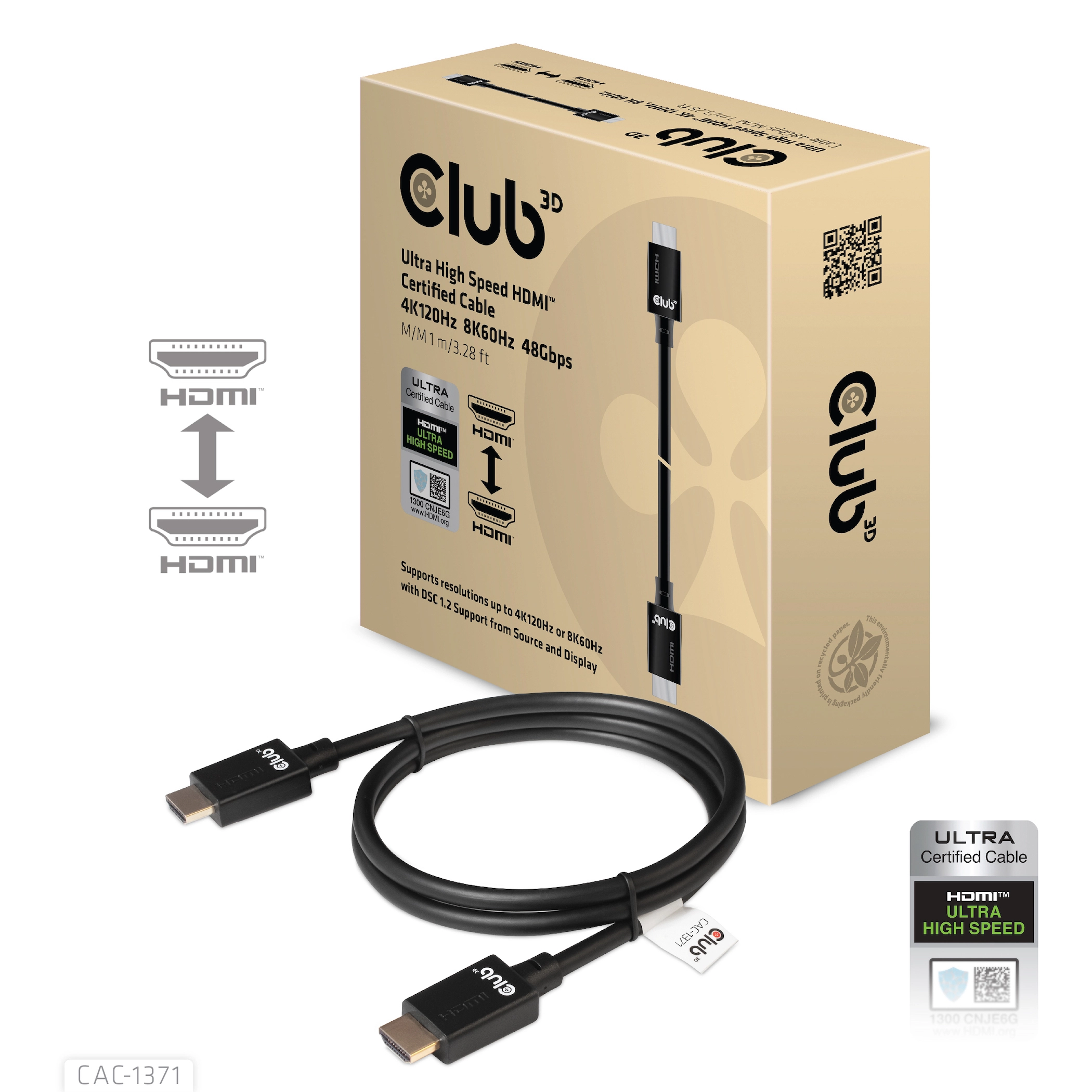 CLUB3D Ultra High Speed HDMI 4K120Hz