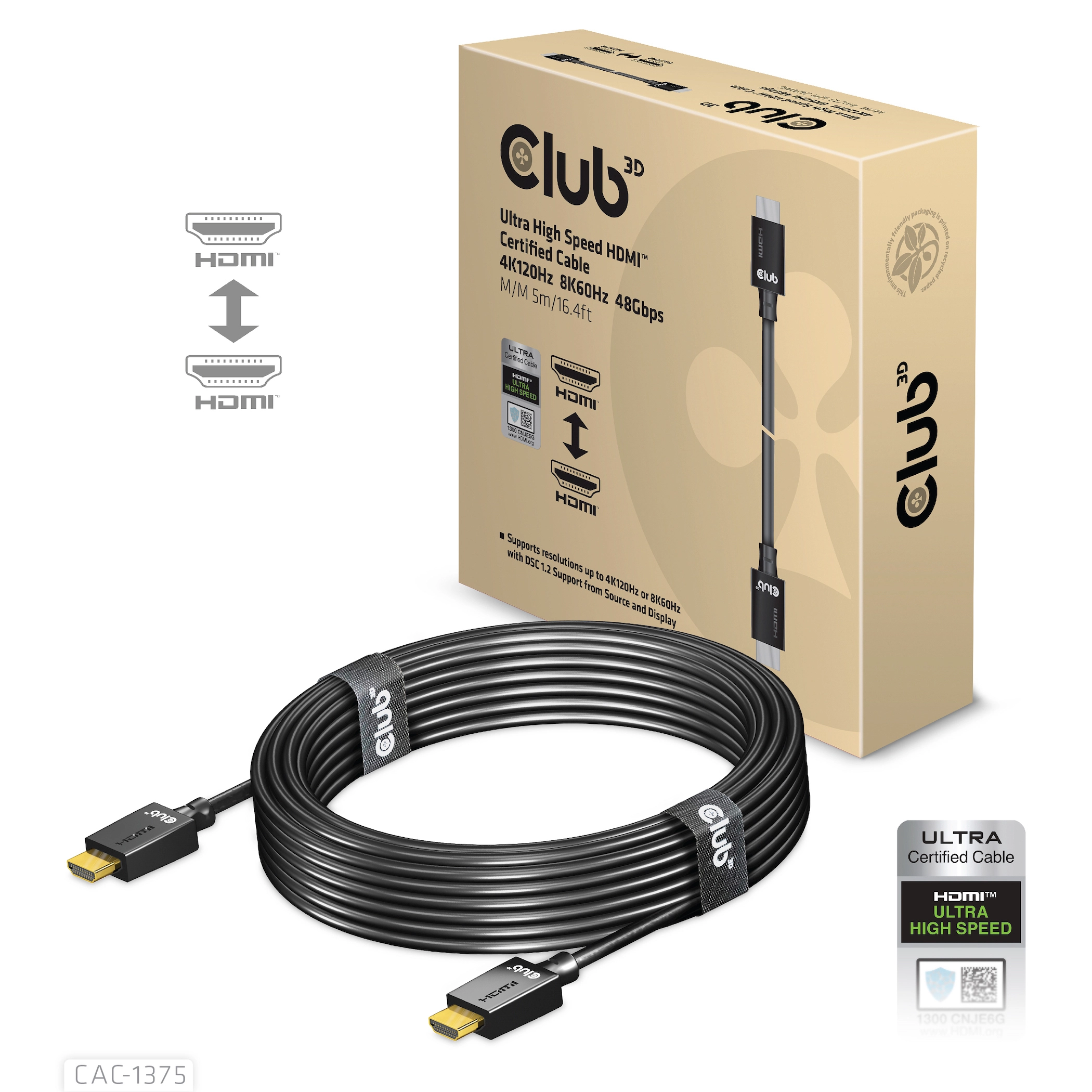 CLUB3D Ultra High Speed HDMI™ Certified