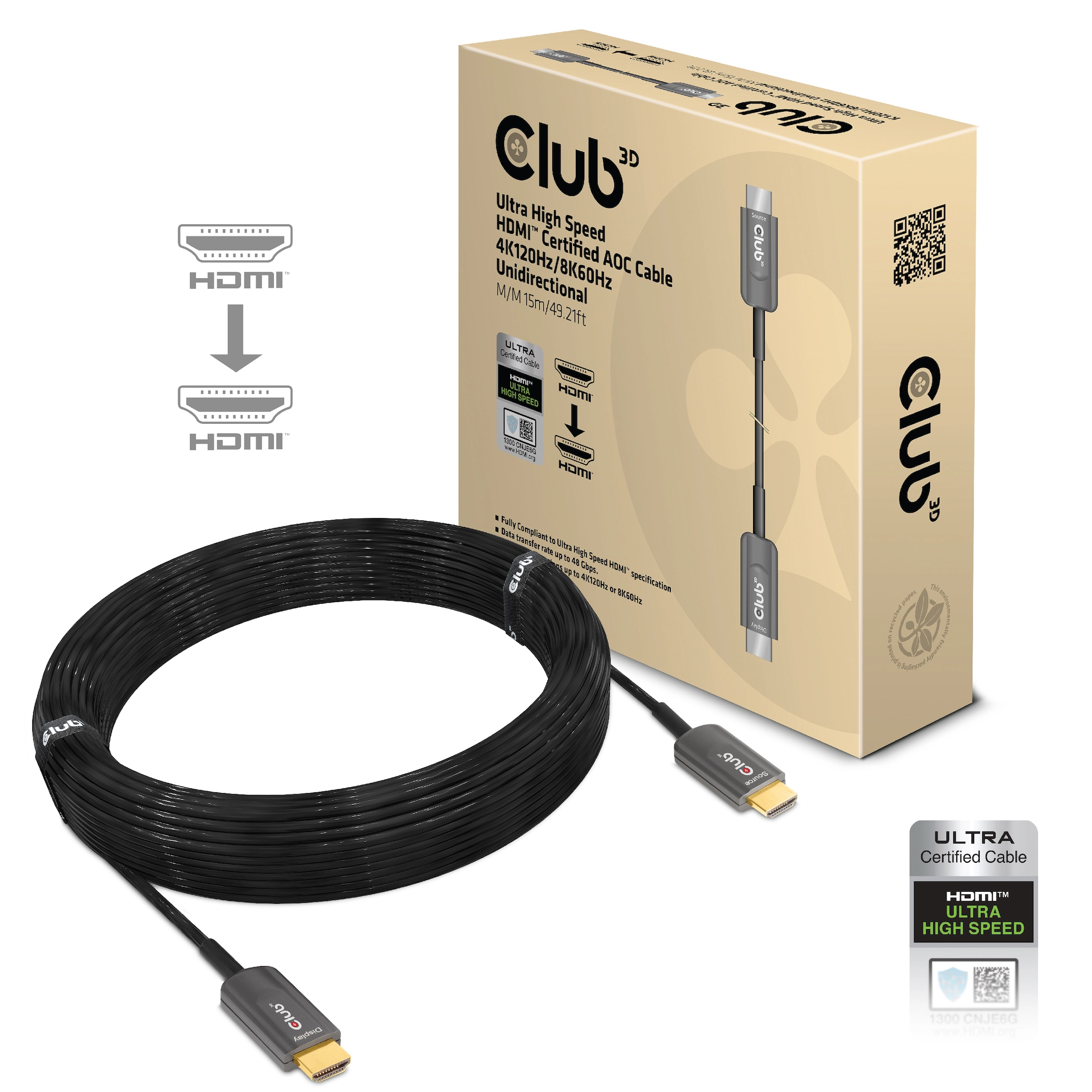 CLUB3D Ultra High Speed HDMI™ Certified