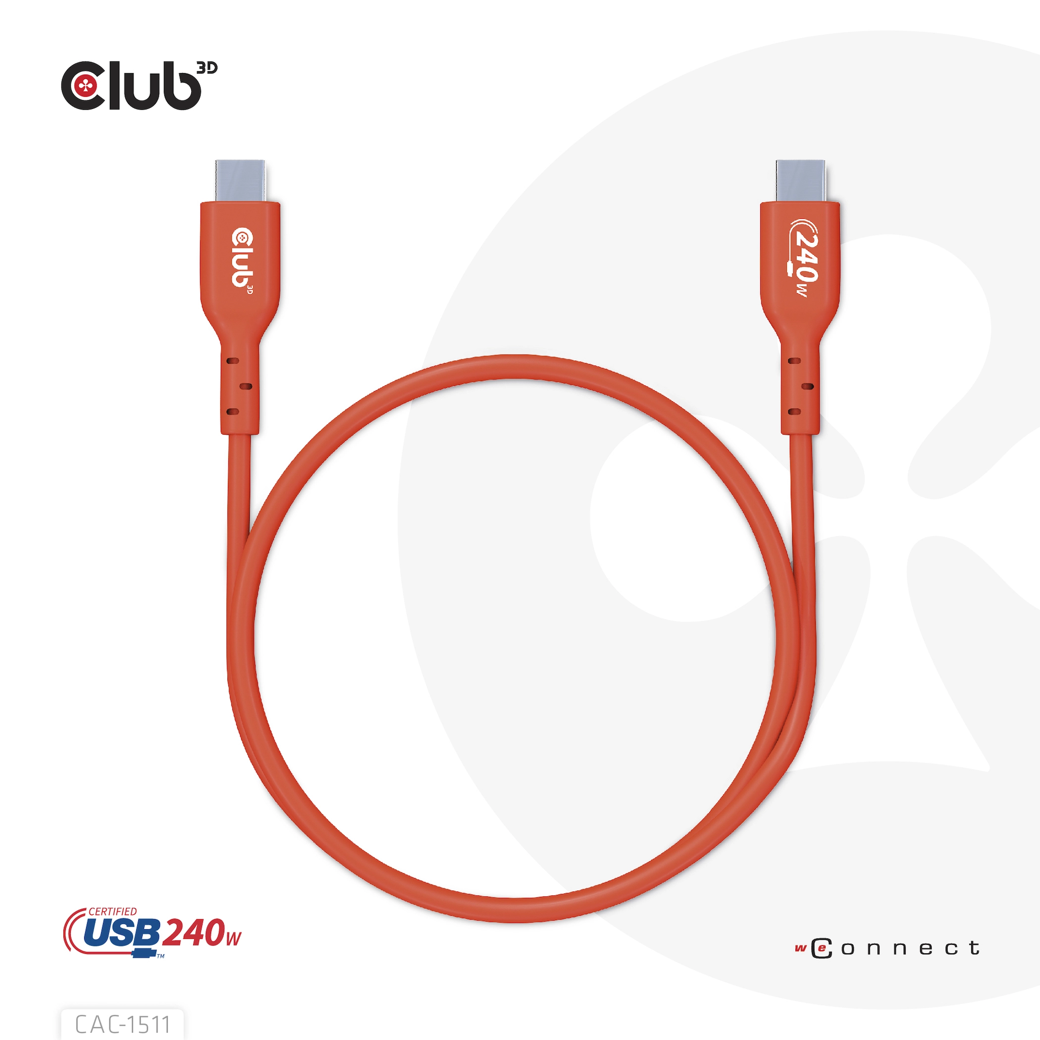 CLUB3D USB2 Type-C Bi-Directional USB-IF Certified
