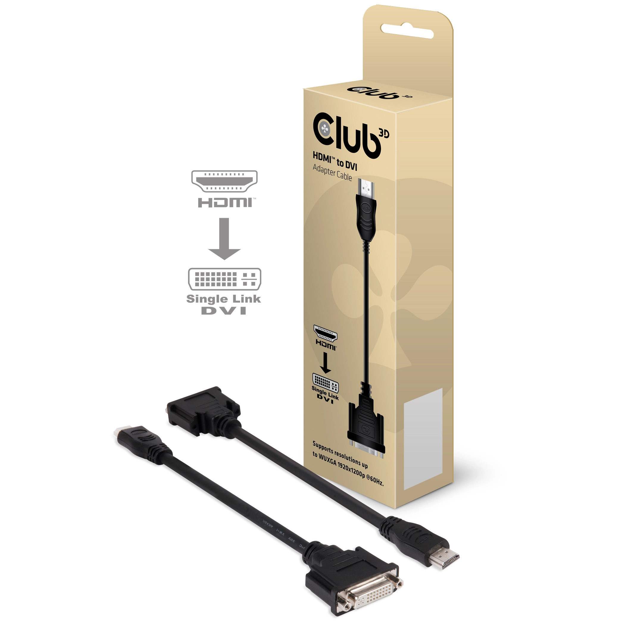 CLUB3D HDMI to DVI Single Link