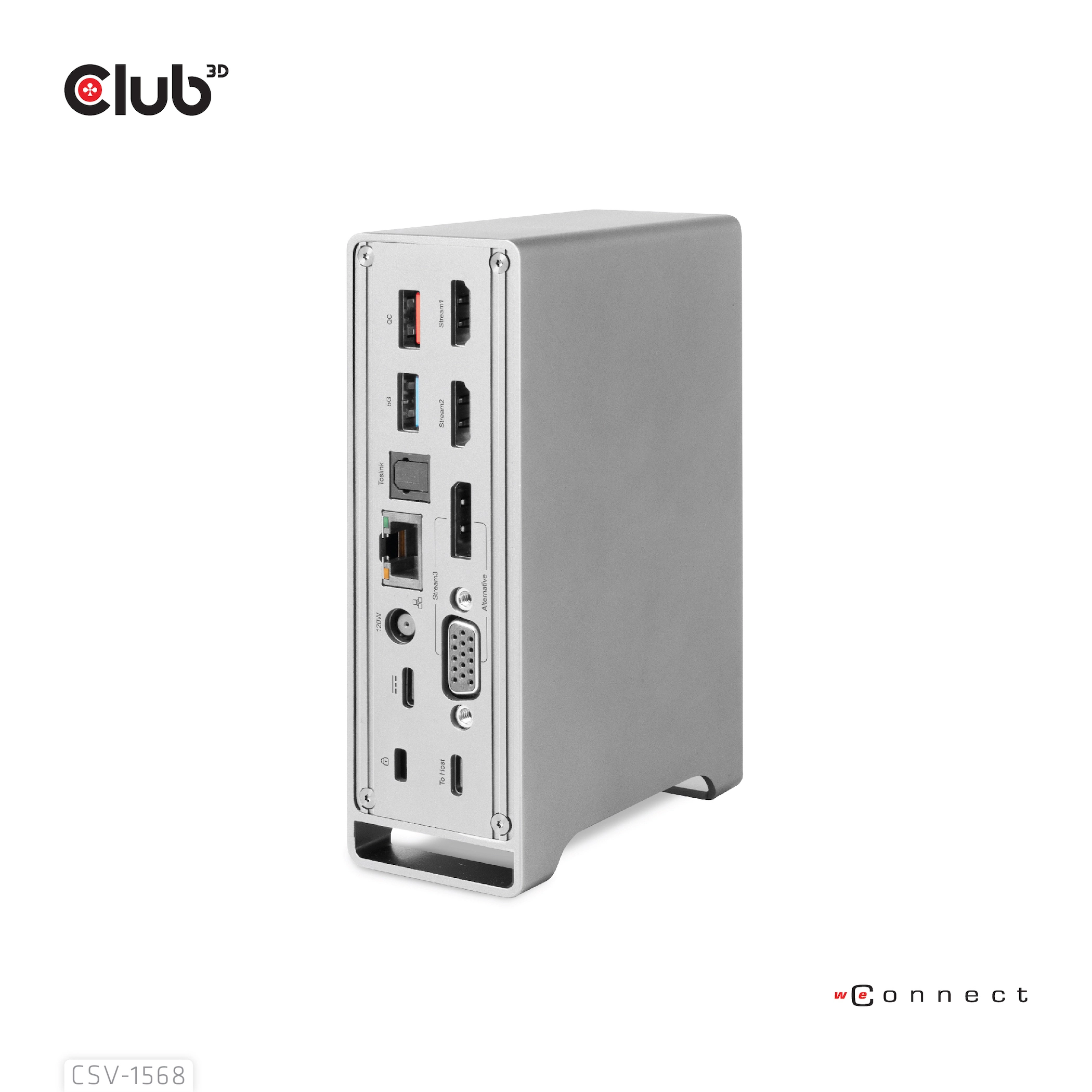 CLUB3D Docking station(Metal casing)1x USB Gen2