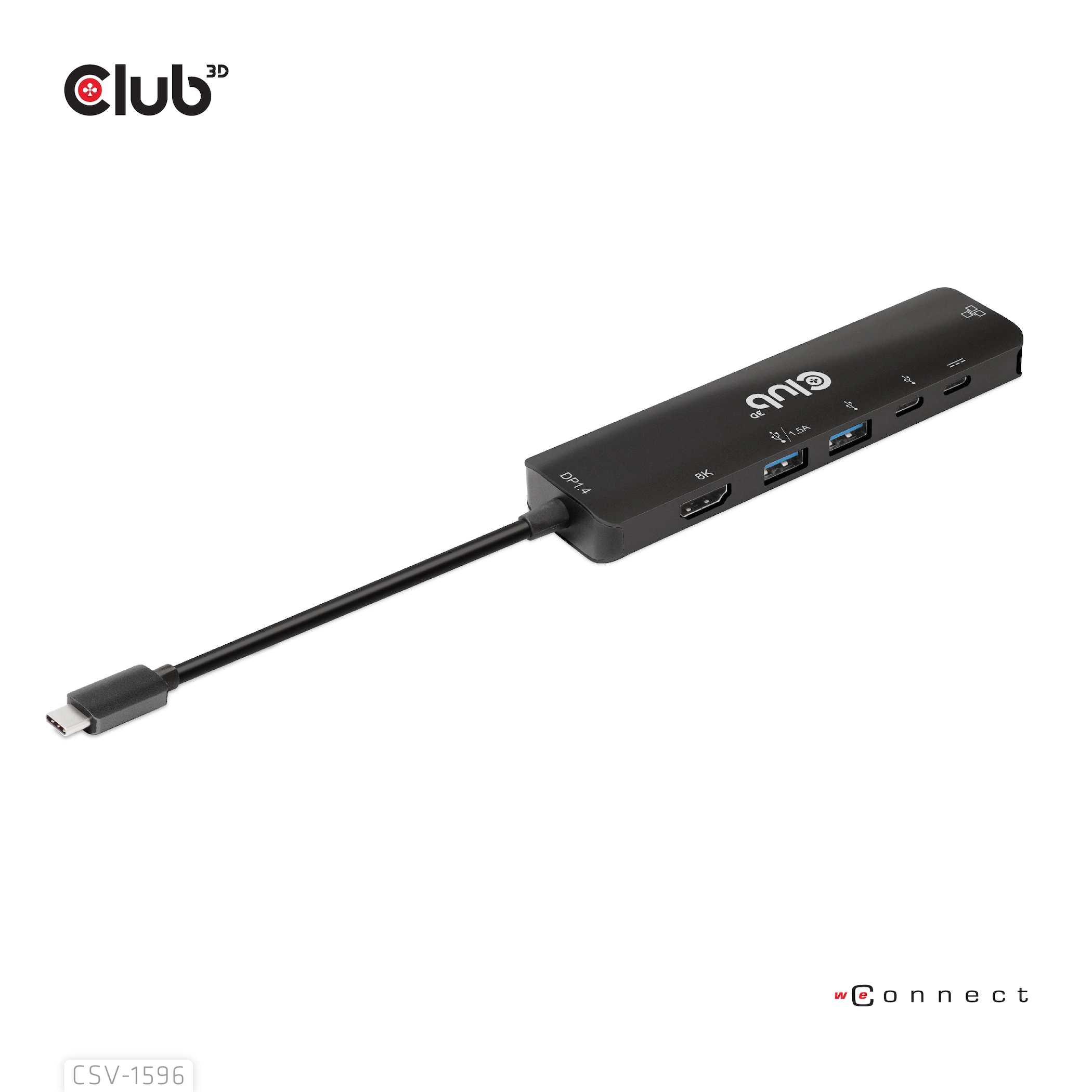CLUB3D USB Gen1 Type-C  6-in-1 Hub