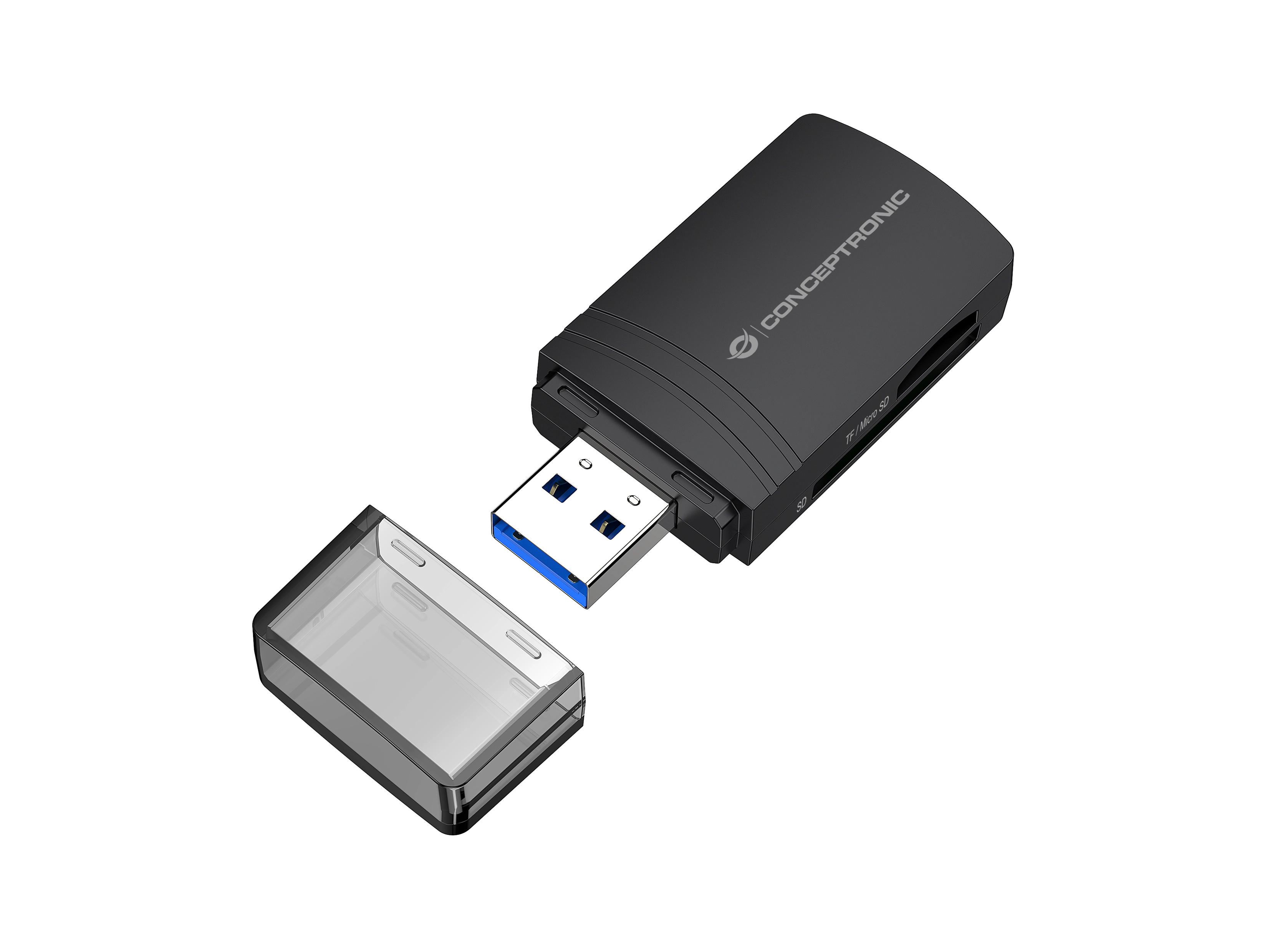 CONCEPTRONIC card reader USB-A3.2-TF/Micro-SD4.0