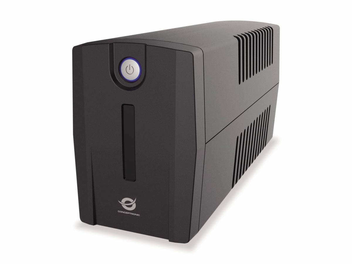 CONCEPTRONIC USV 1000VA/600W/2xSchuko/HID USB/RJ45in/Out sw 471713