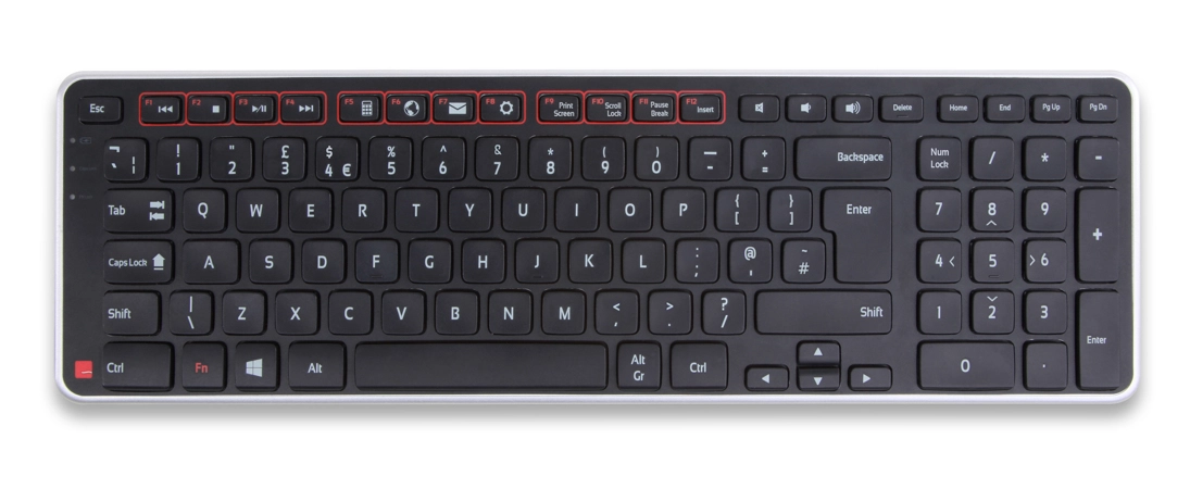 Contour Design Balance tastatūra Universāls RF bezvadu + USB QWERTZ Vācu Melns