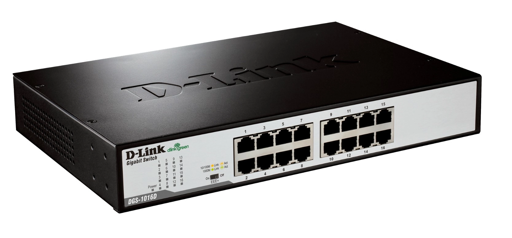 D-Link DGS-1016D/E network switch Unmanaged Black