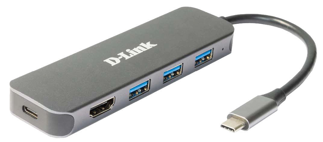 D-Link 5-in-1 USB-C Hub with HDMI/Power