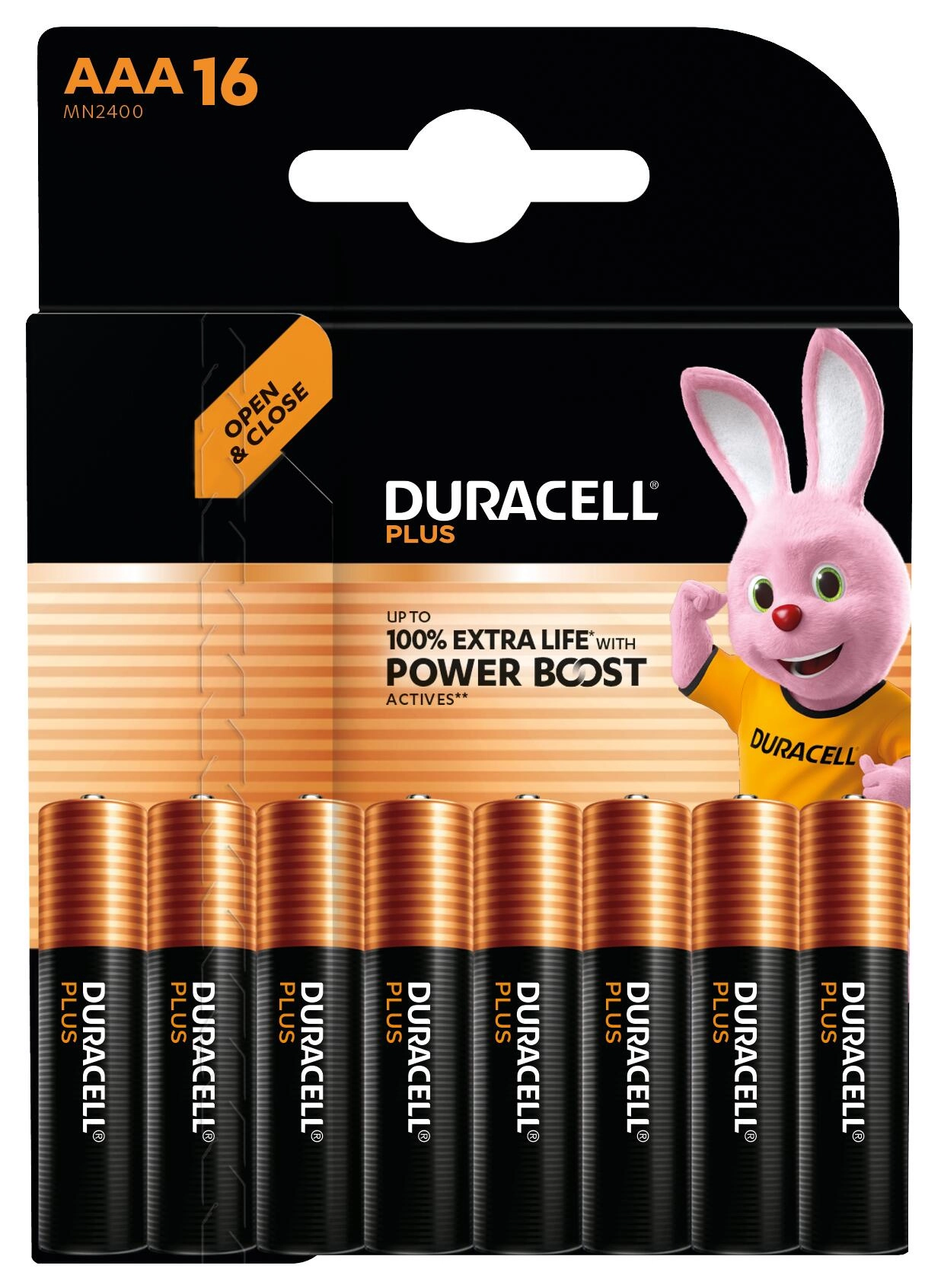 1x16 Duracell Plus Power Boost MN2400