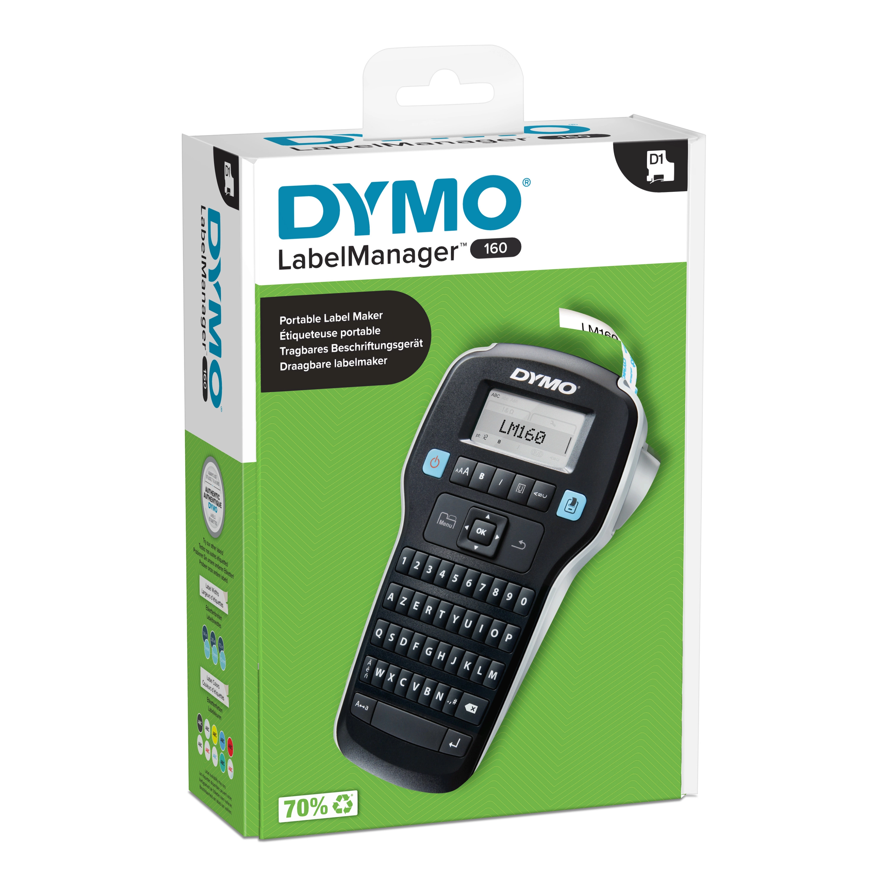 DYMO LabelManager 160 6/9/12 mm D1-BĂ¤nder
