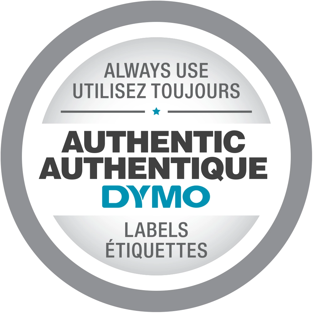 DYMO Authentic D1 Labels Black Print