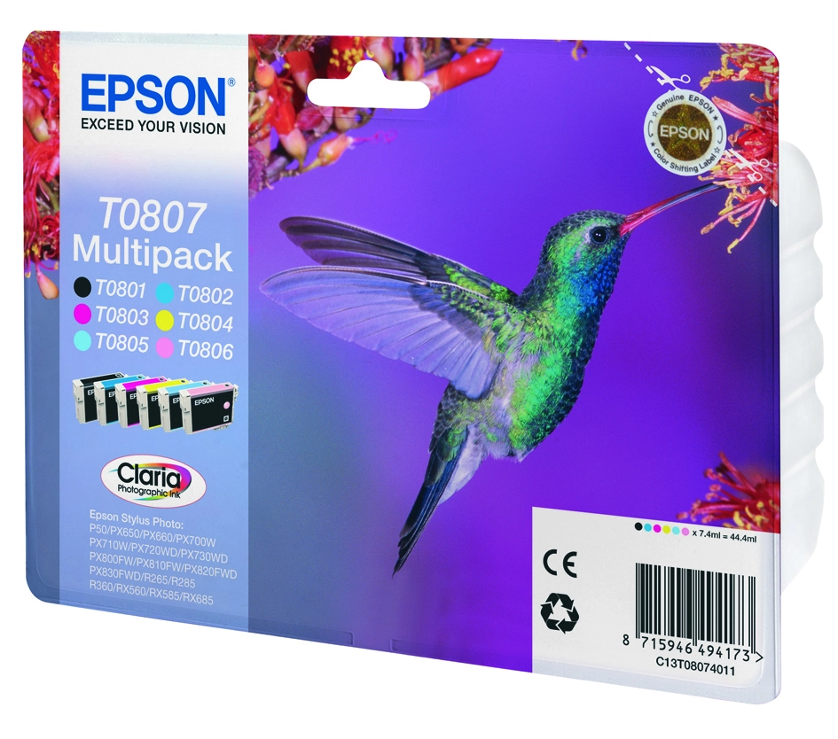Epson T080740 Multipack NEU! C13T08074011 8715946494173