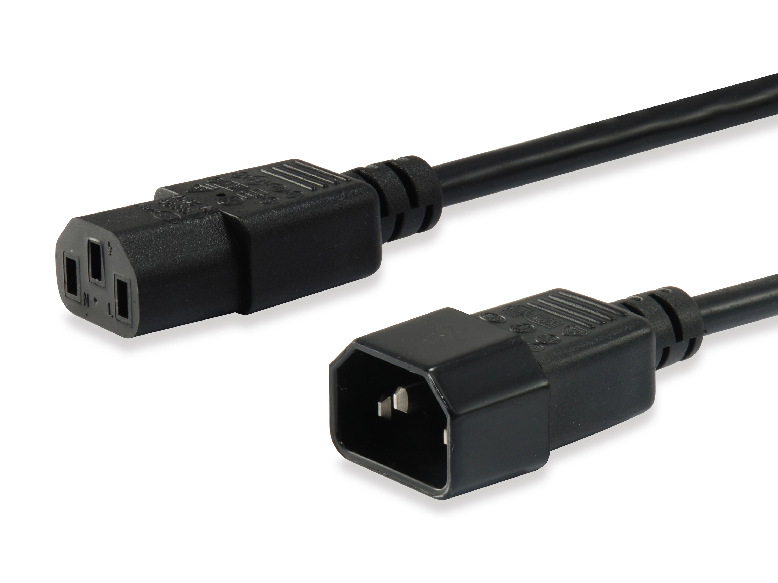 Equip Kaltgerätverl.-Kabel IEC C14-IEC C13