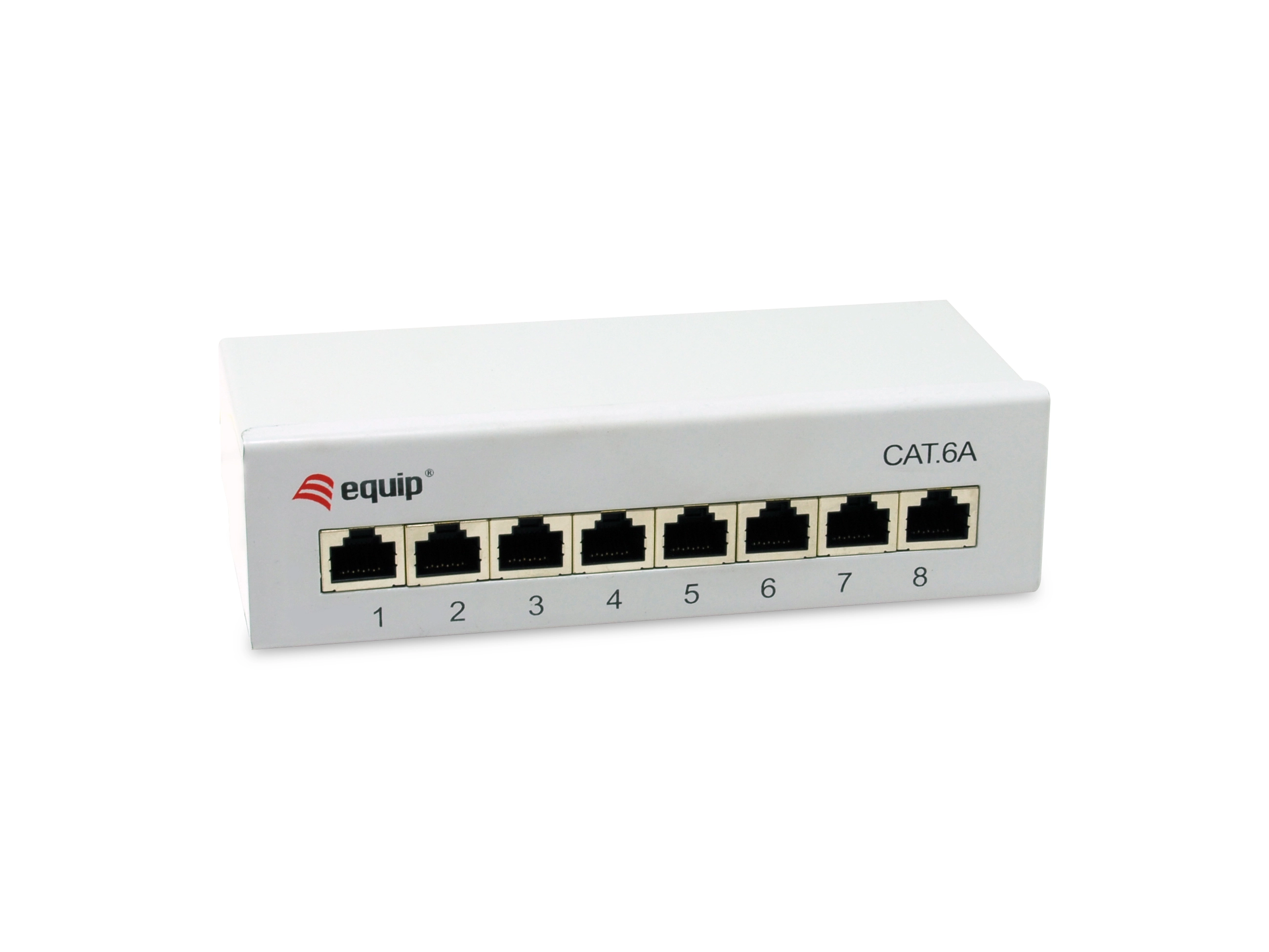 Equip Patchpanel 8xRJ45 Cat6a Desktop 500MHz