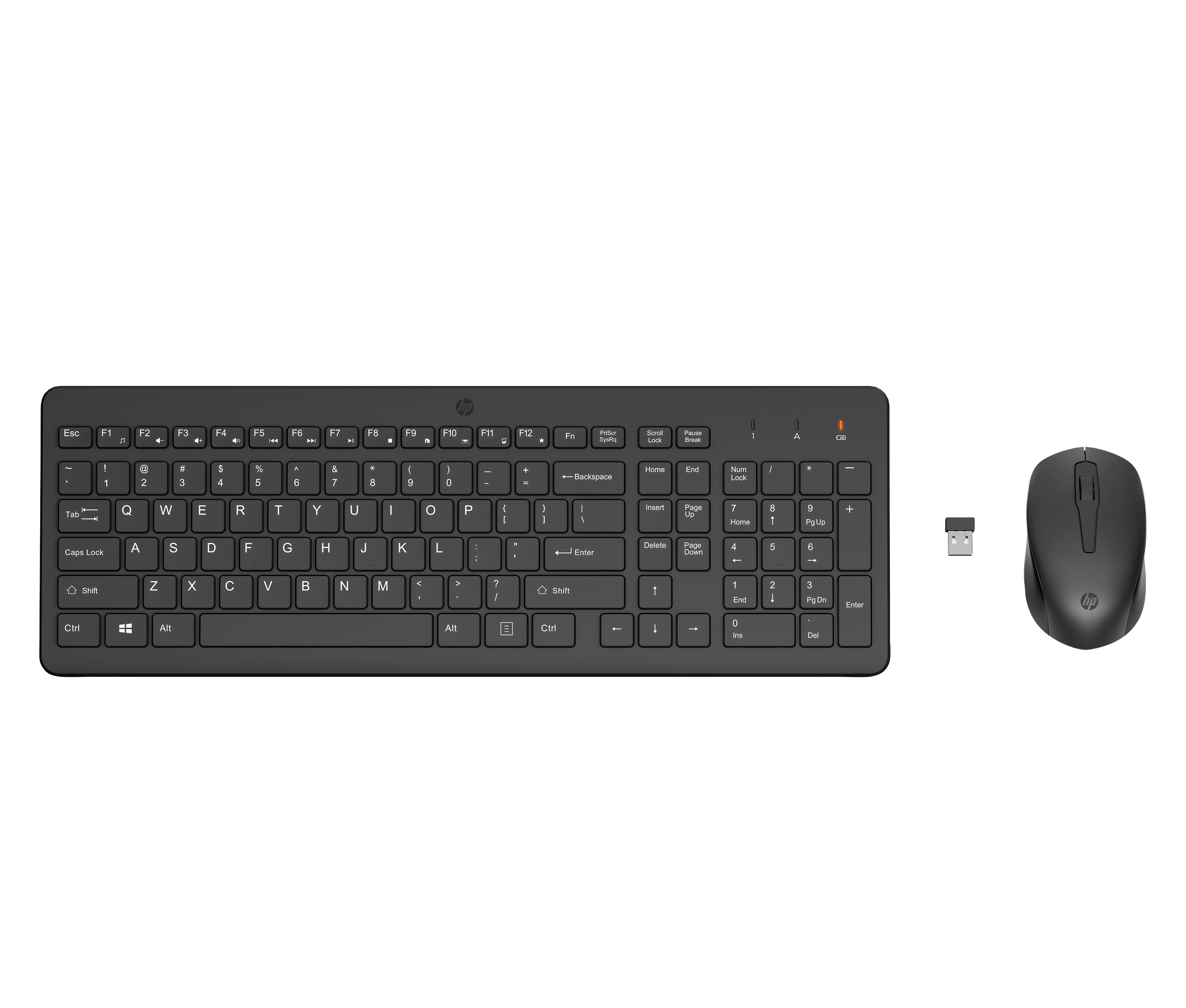 HP Tastatur+Maus 330 Set Kabellos USB-A Schwarz