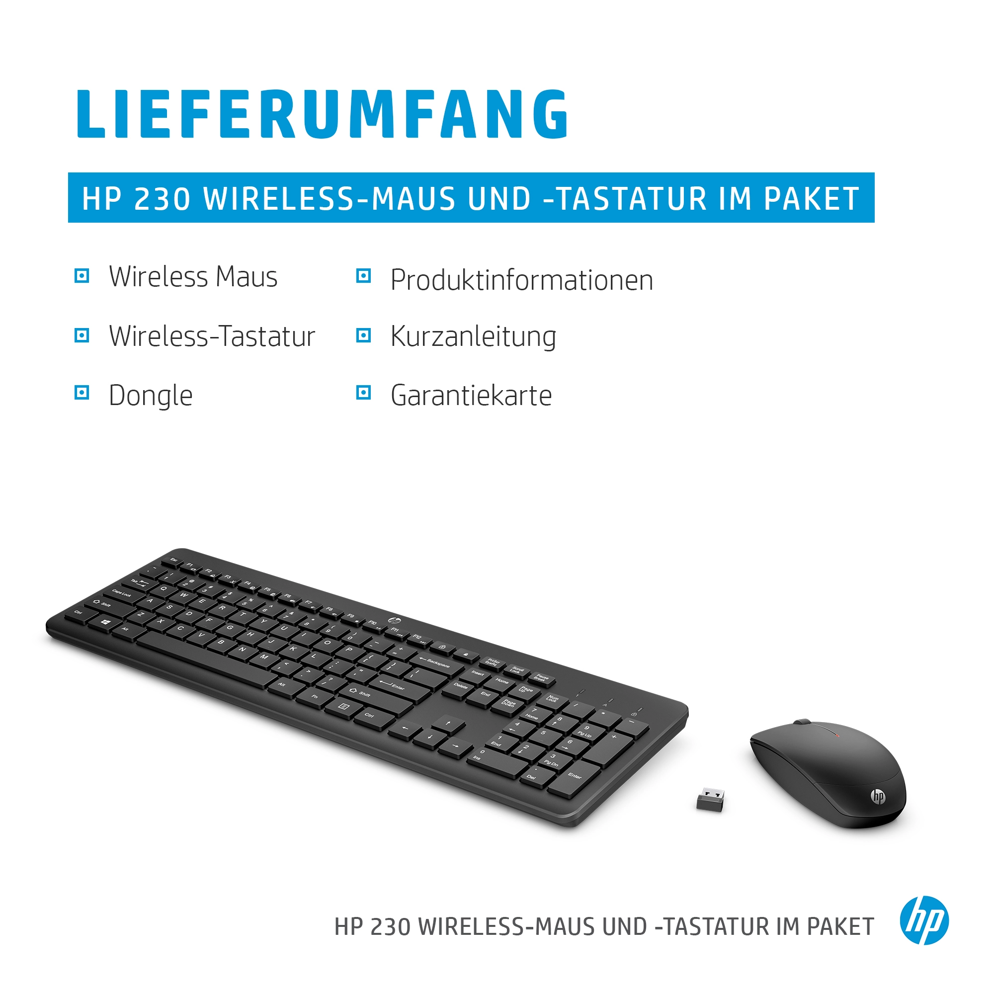 HP 230 Wireless Mouse Keyboard Combo
