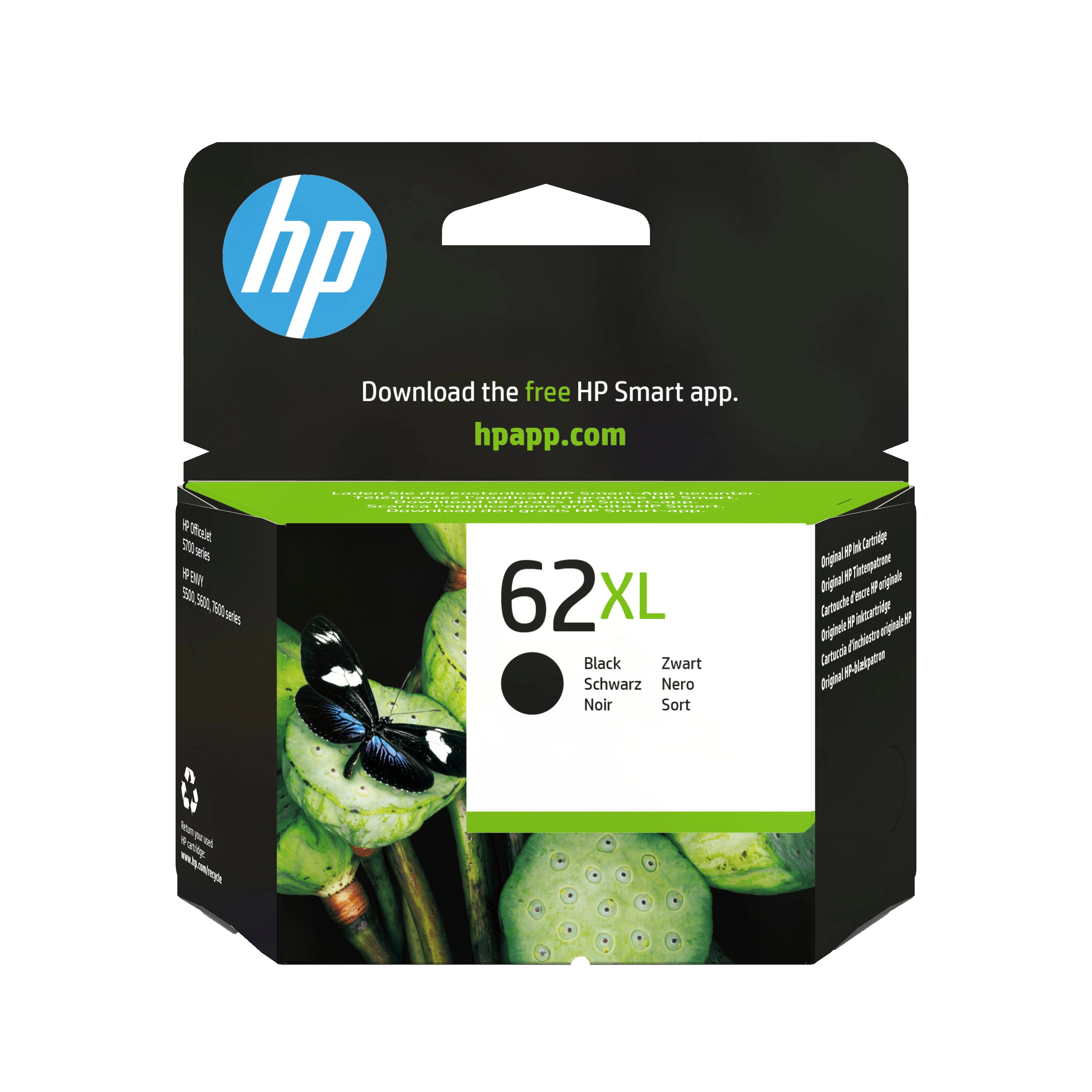 HP 62XL Schwarz Tintenpatrone 12ml 6912659