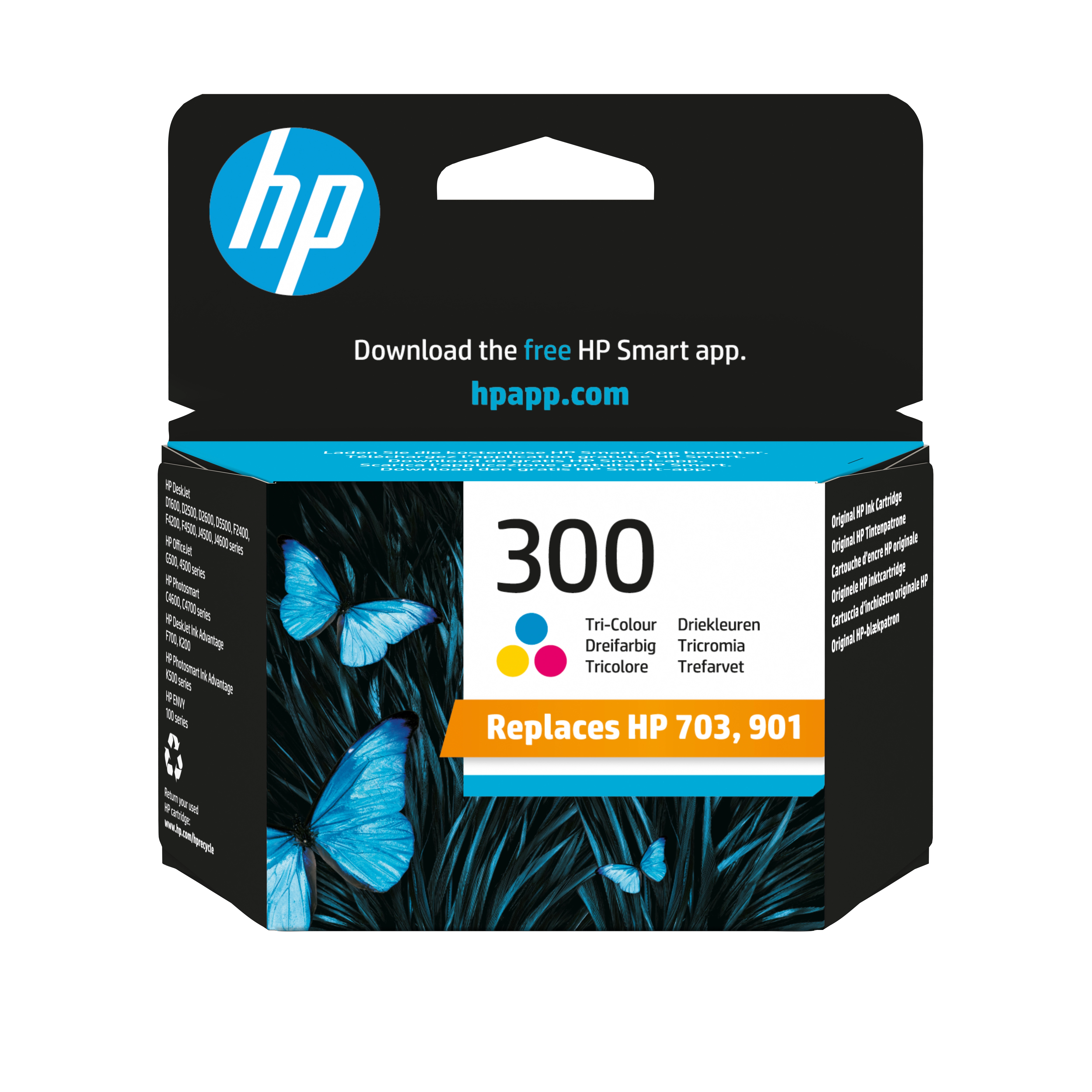 HP 300 Dreifarbig Tintenpatrone 4ml CC643EE