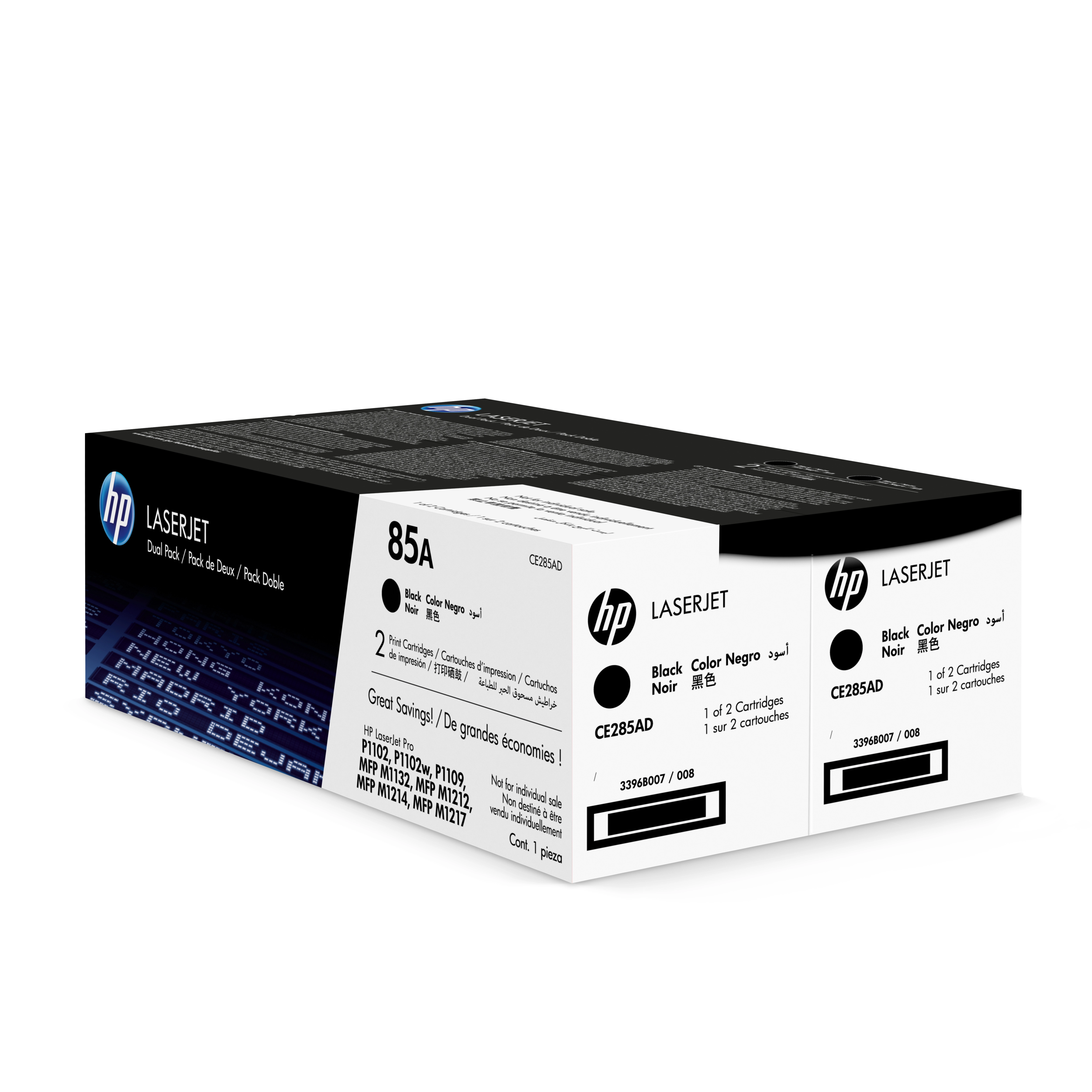 HP 85A 2x Schwarz LaserJet Tonerpatrone