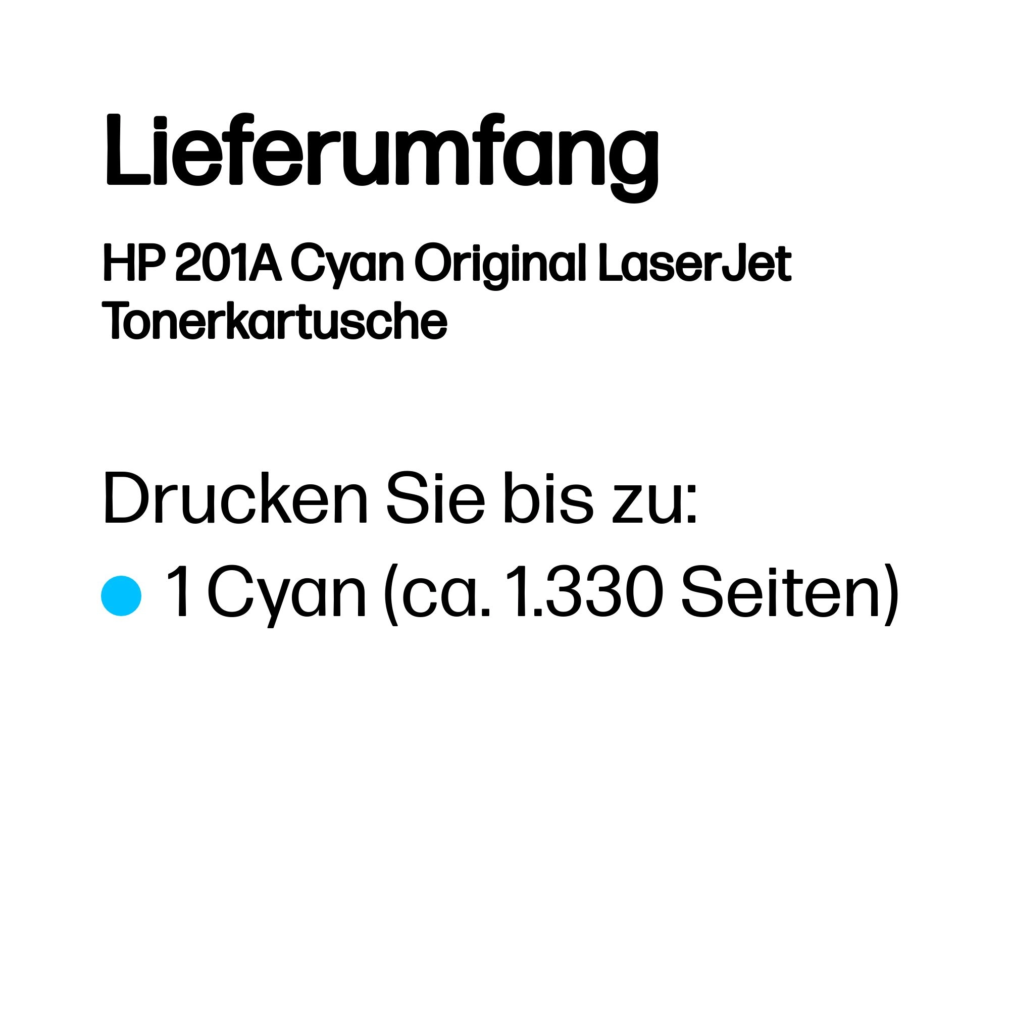 HP 201A Cyan LaserJet Tonerpatrone 2366927