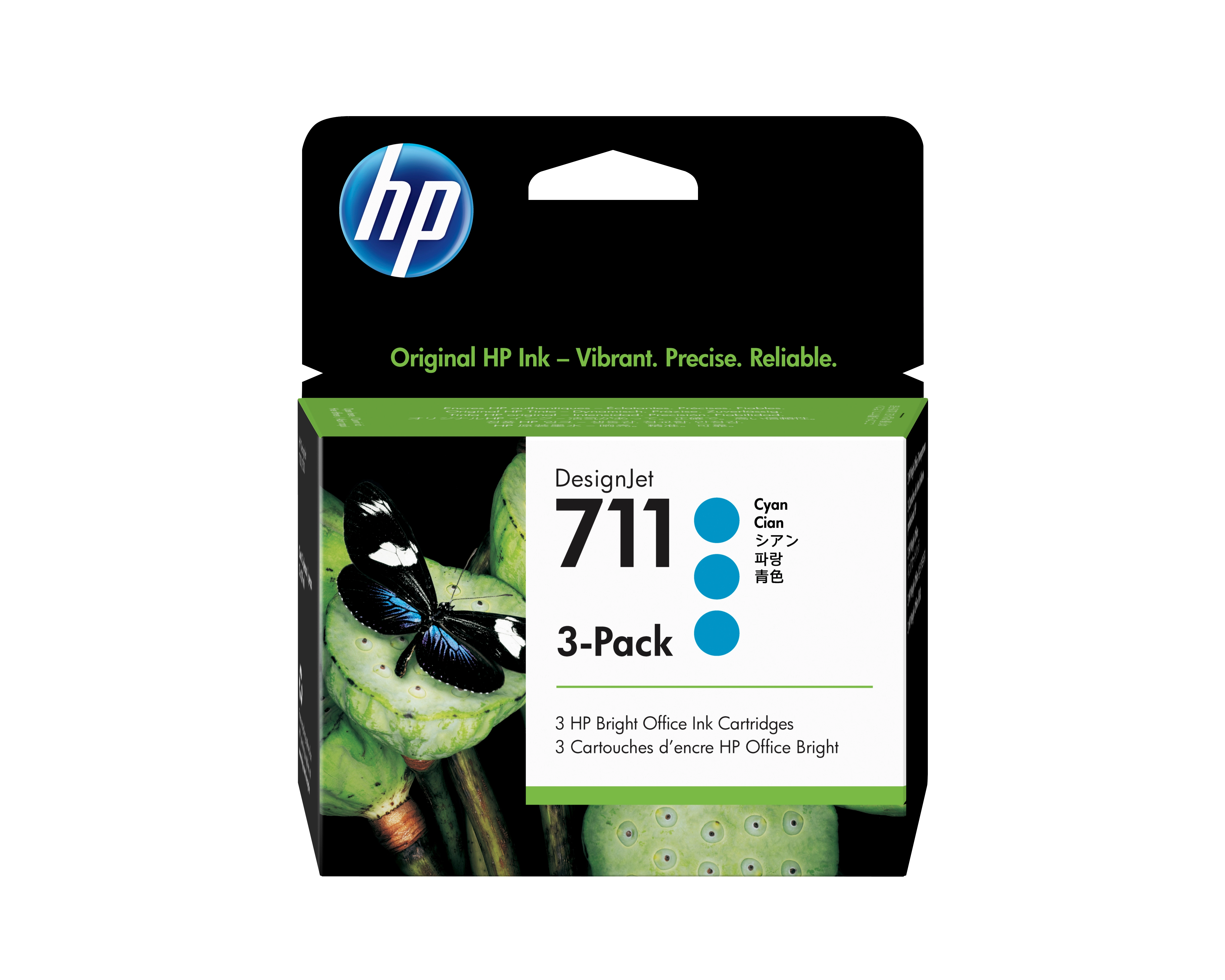 HP 711 3-pack 29-ml Cyan DesignJet