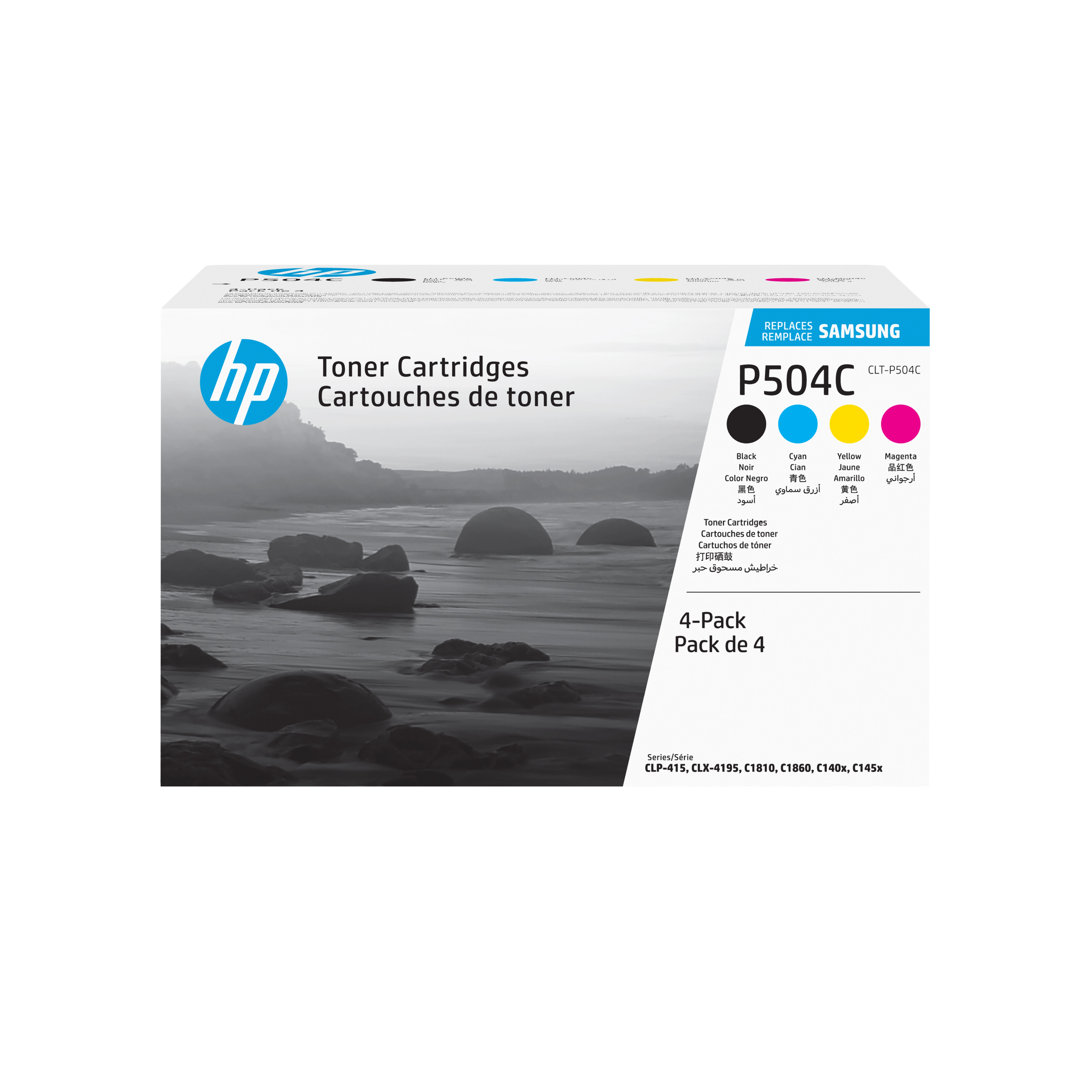 HP replaces Samsung CLT-P504C 4-pack black