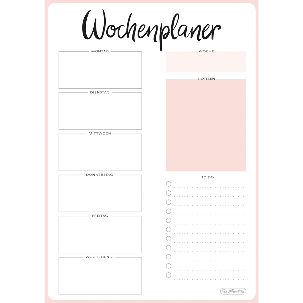 Herlitz Wochenplaner A5 2026 300014239 4008110434889