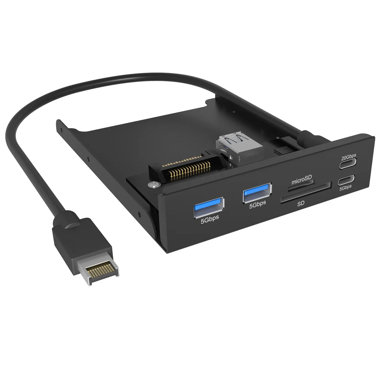 ICY BOX IB-HUB1419-i3 Front panel 3