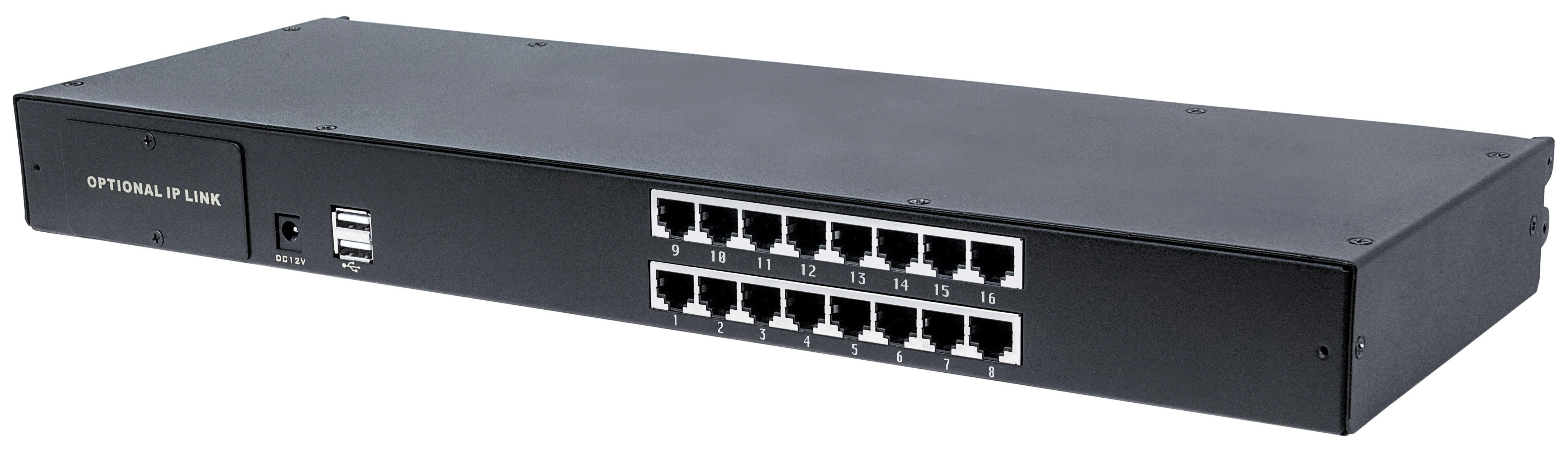 INTELLINET KVM Switch Modularer 16-Port Cat5/VGA