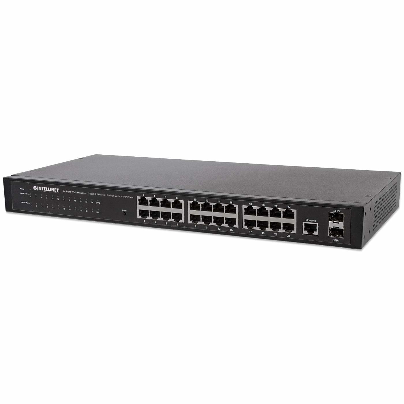 INTELLINET Switch 24x GE Web-Managed Rackmount