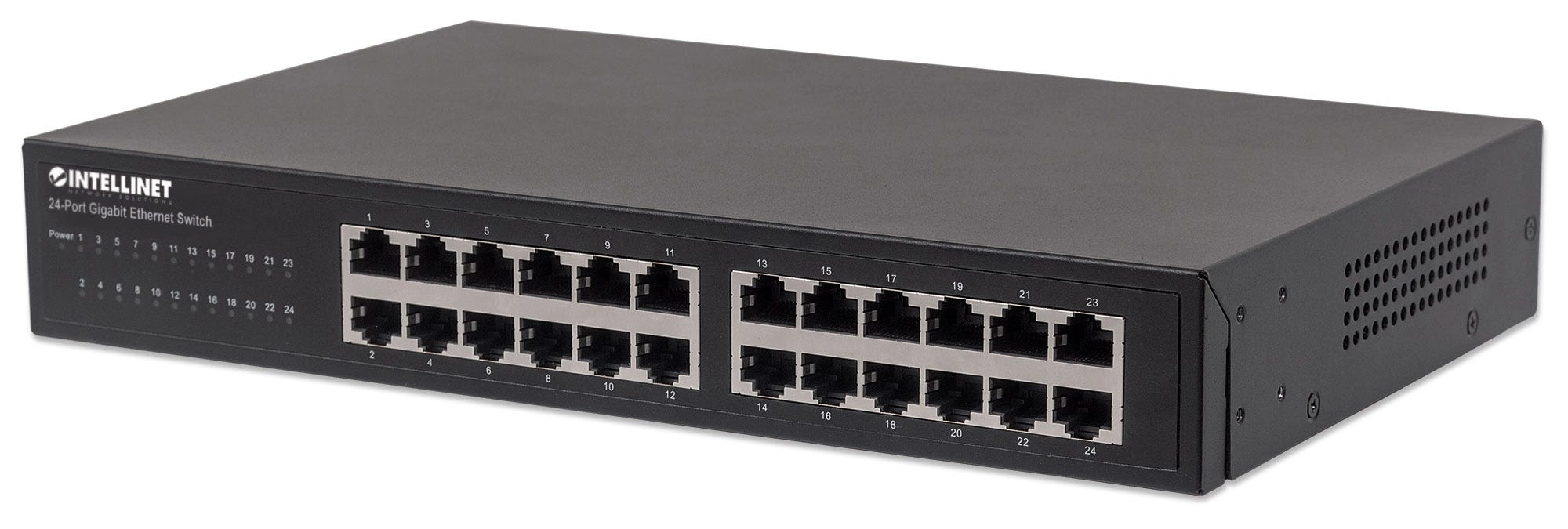 INTELLINET 24-Port Gigabit Switch Desktop 19"