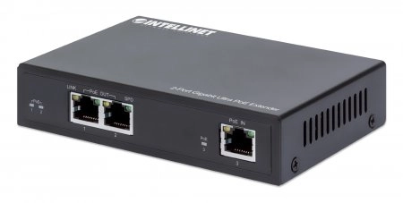 INTELLINET 2-Port Gigabit Ultra PoE-Extender 60W