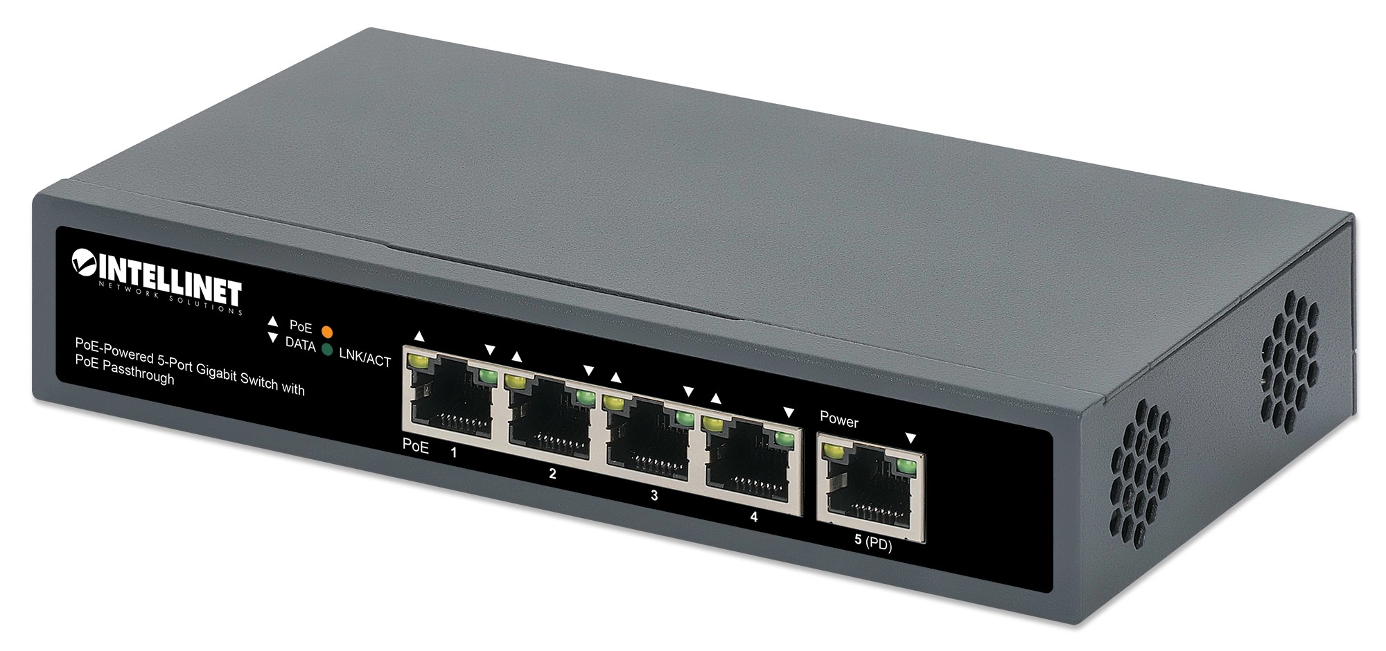 Intellinet 561808 Switch 5p Gigabit PoE