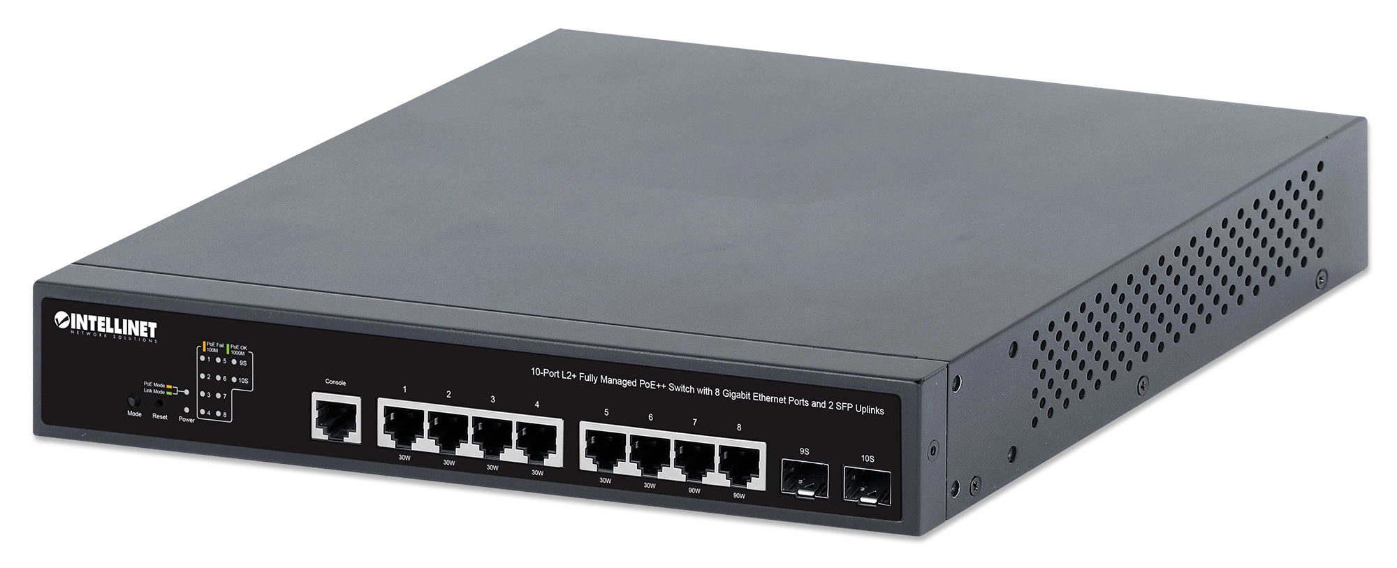 Intellinet 10-Port L2+ Fully Managed PoE++