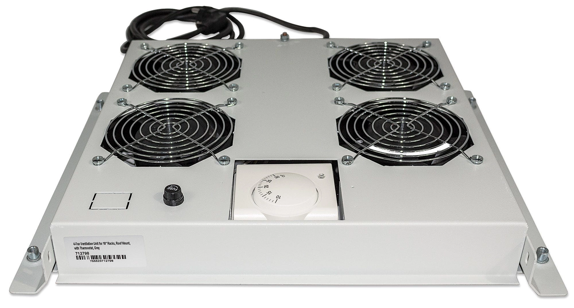 Intellinet 4-Fan Ventilation Unit for 19"