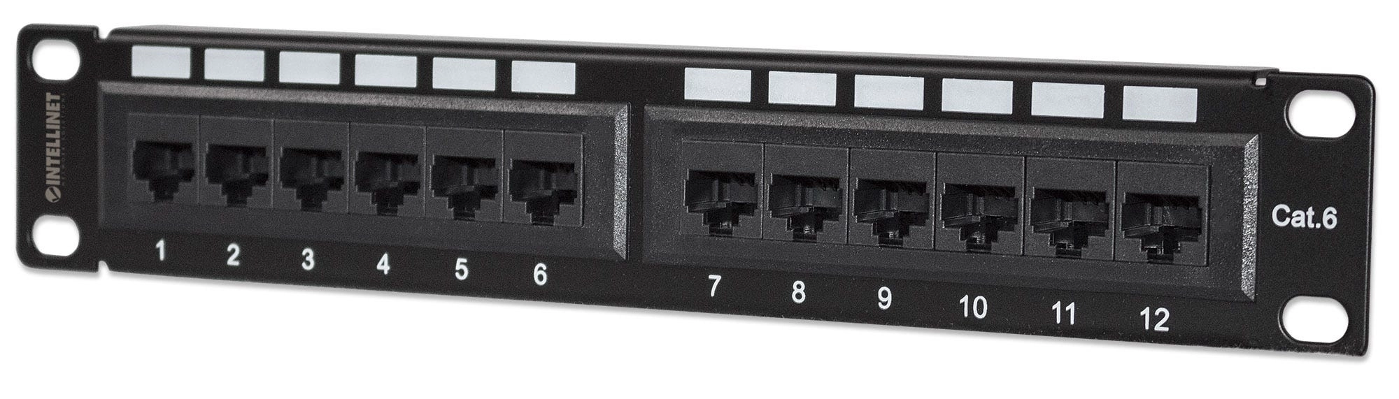 INTELLINET 10" Patchpanel 1HE 12-Port Cat6