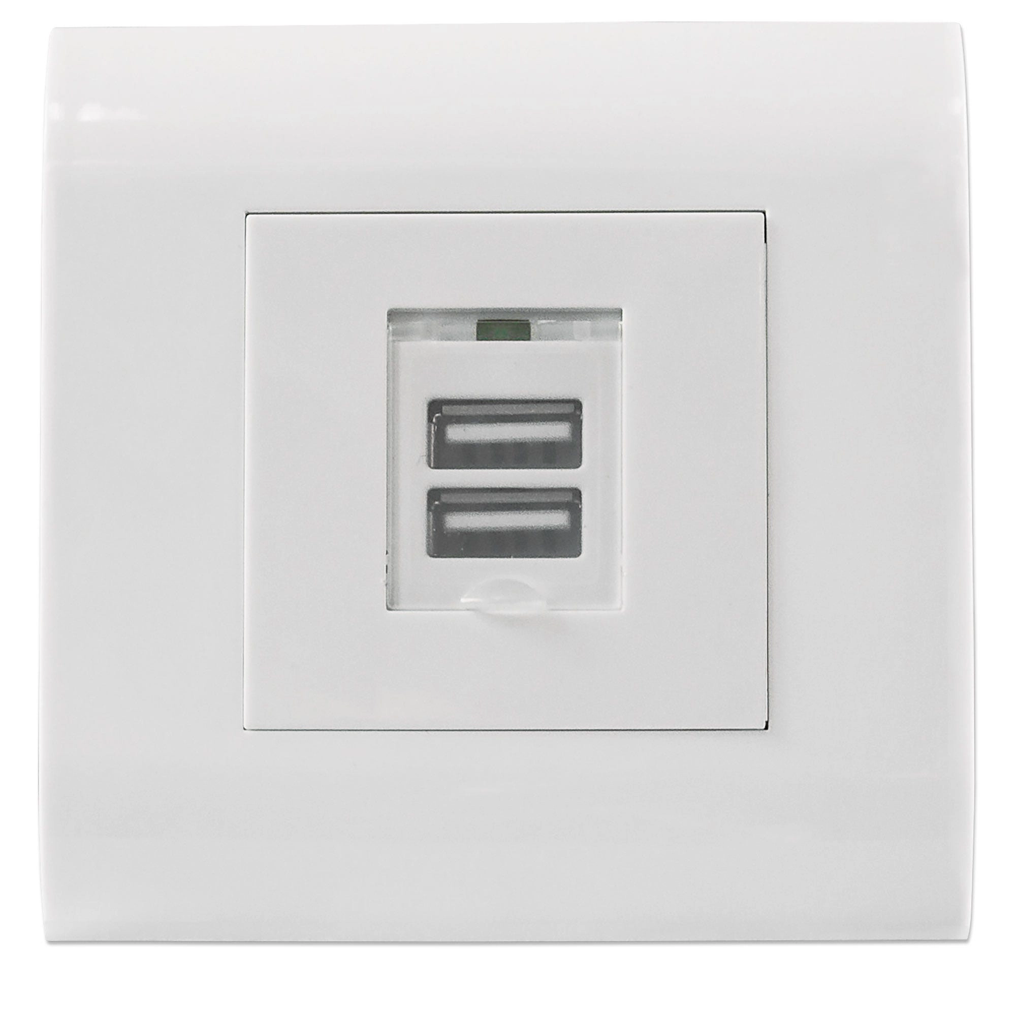 Intellinet 2-Port USB-A Wall Outlet with