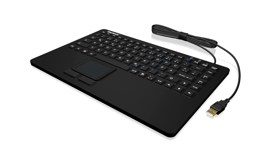 KeySonic KSK-5230 IN (CH) tastatūra Office USB QWERTZ Swiss Black