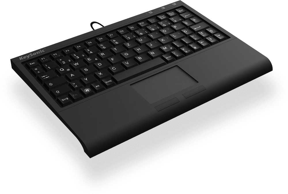 KeySonic ACK-3410 (IT) tastatūra Universāls USB Itāļu Melns