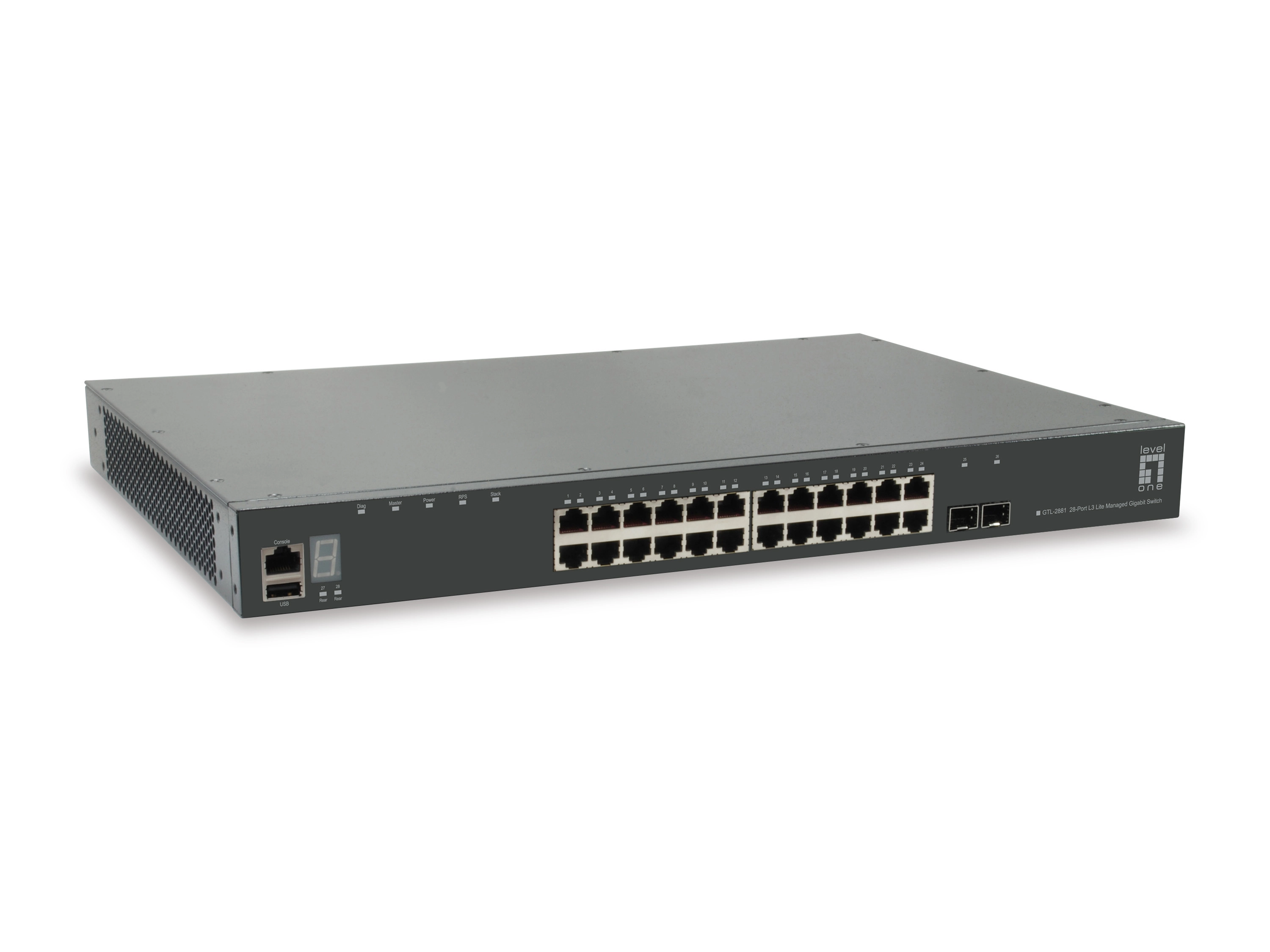 LevelOne KILBY GB/L3 Managed Switch 28-Port