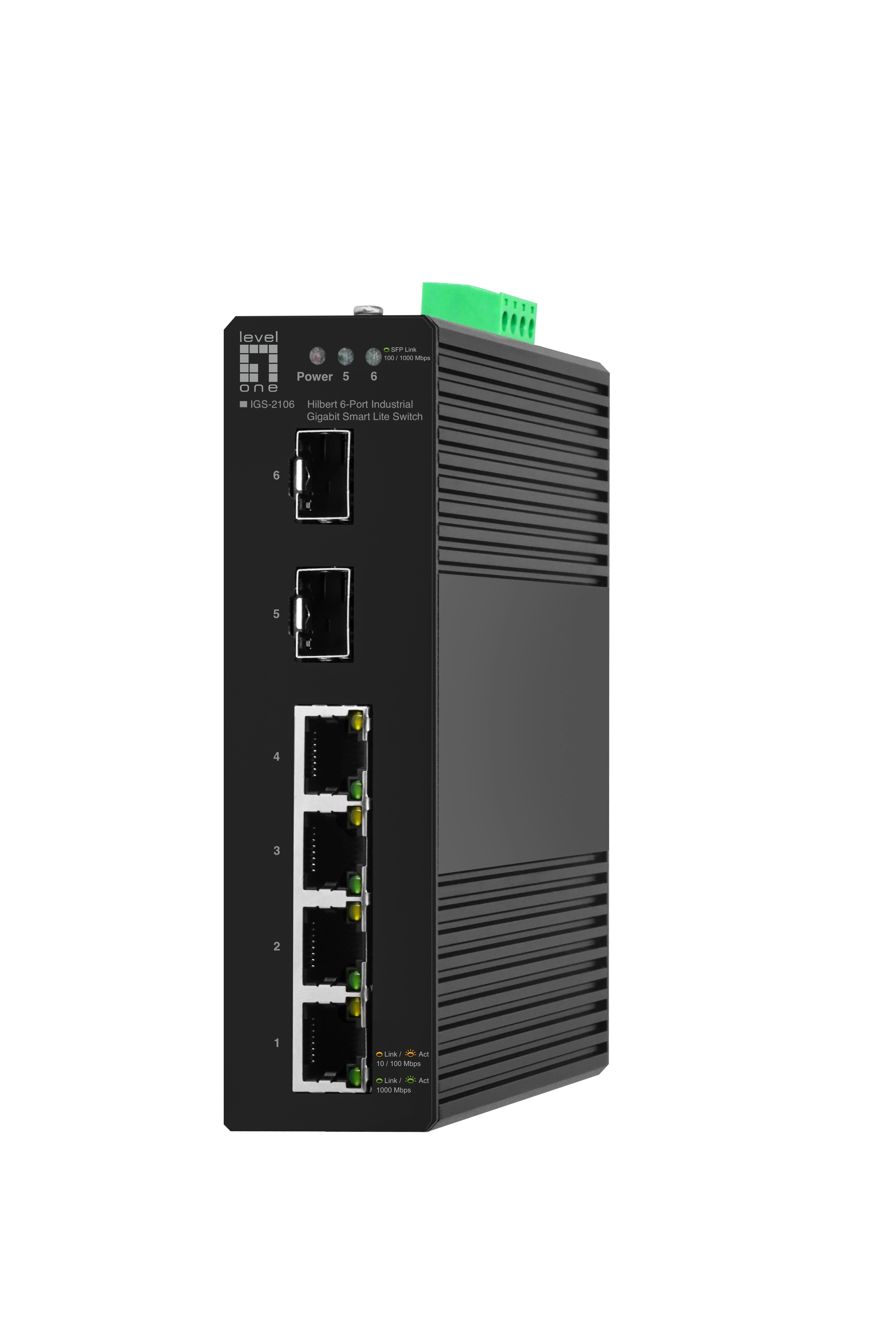LevelOne Hilbert 6-Port Industrial Gigabit Smart