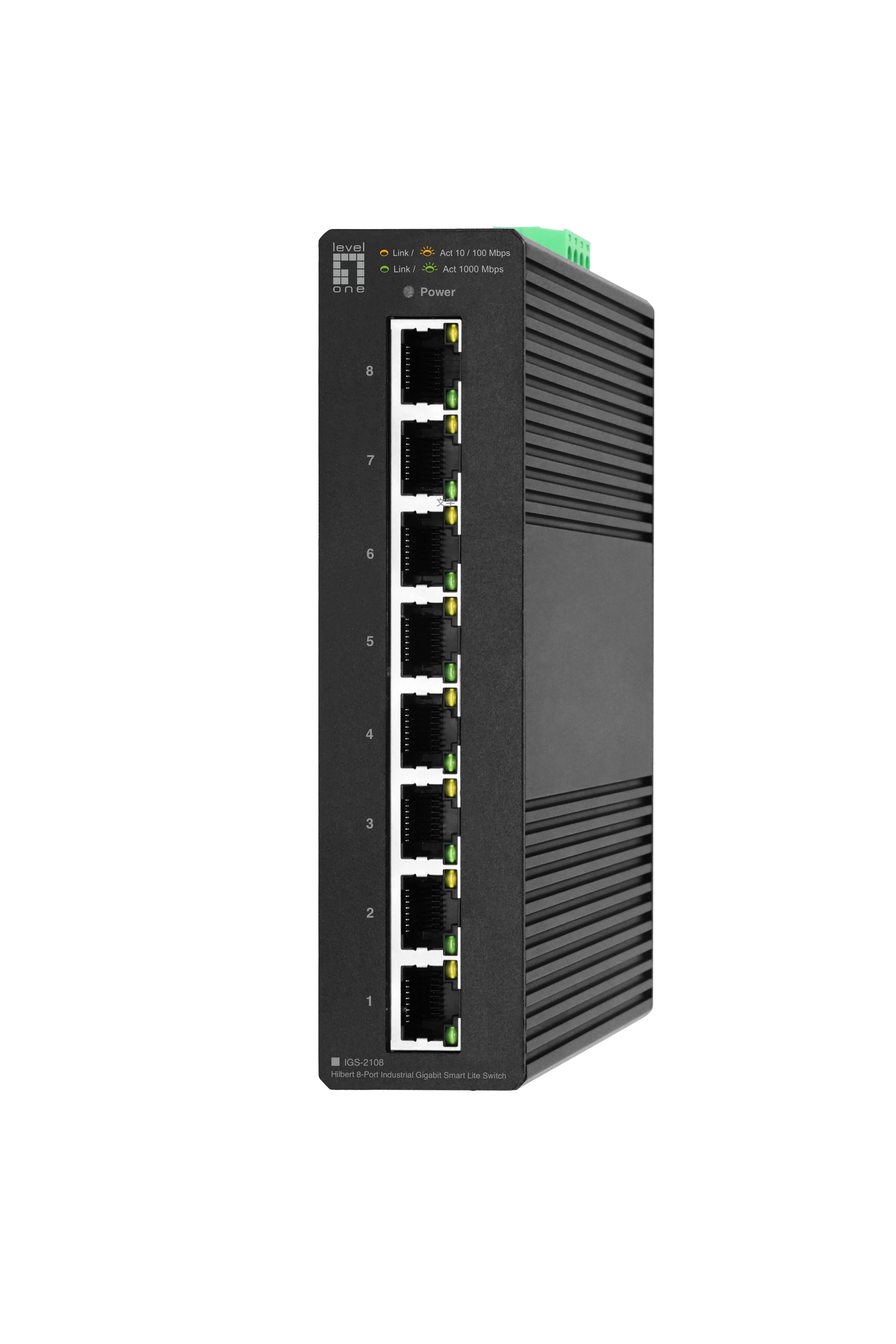 LevelOne Hilbert 8-Port Industrial Gigabit Smart