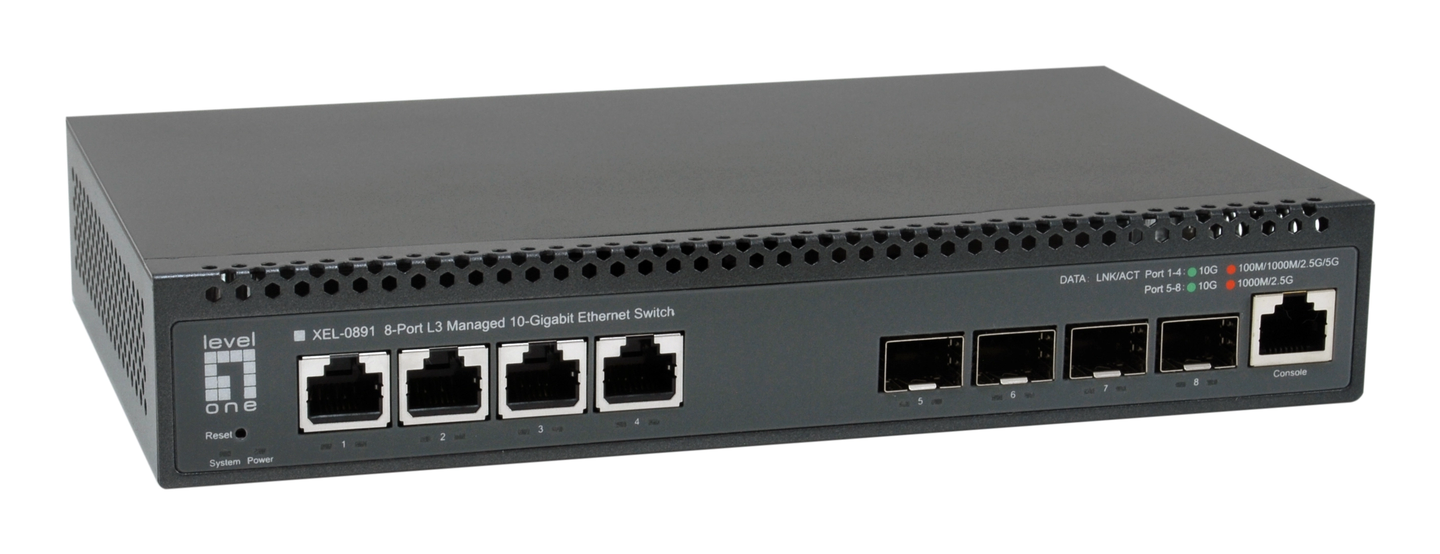 LevelOne 8-Port L3 Managed 10-Gigabit Switch